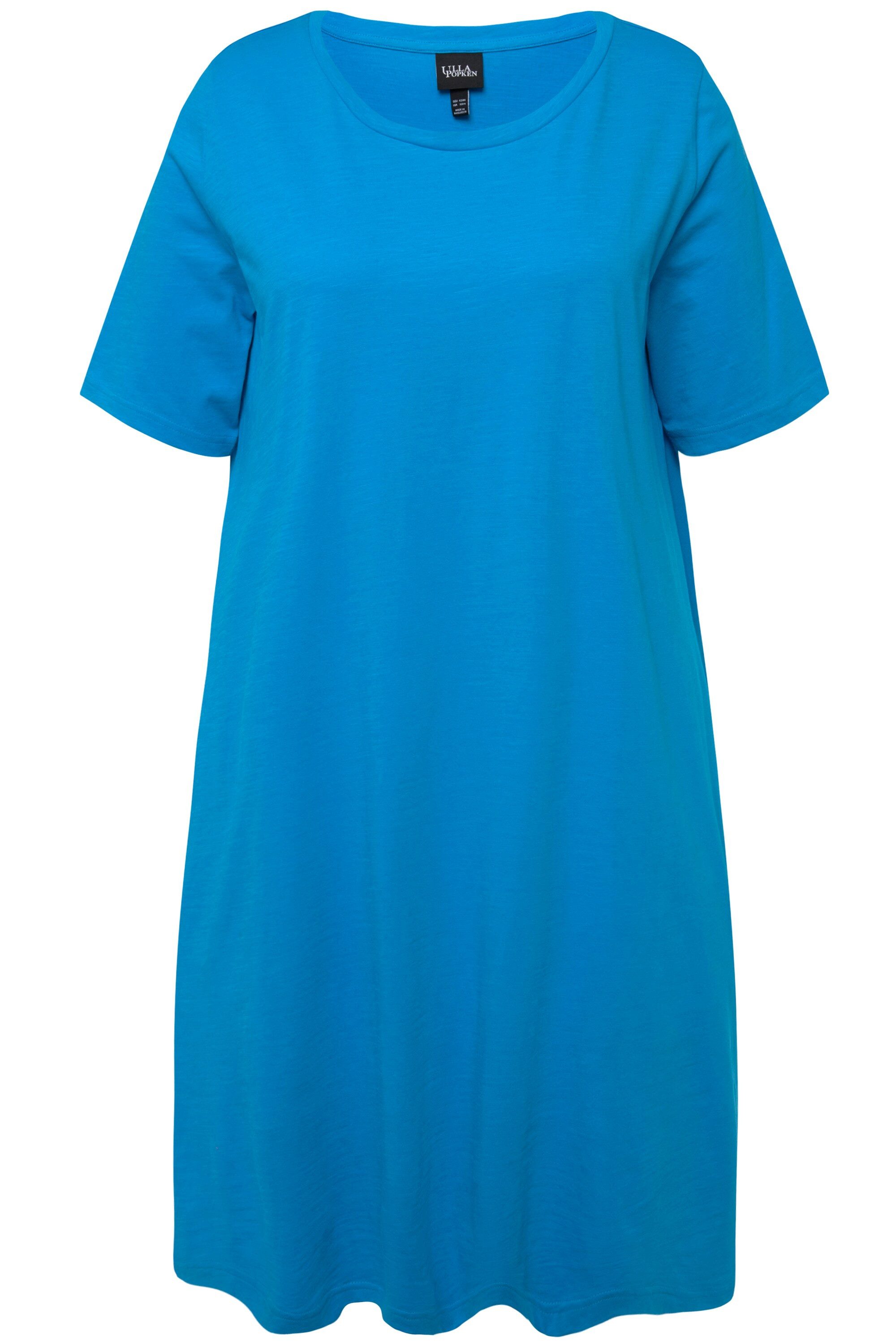Ulla Popken Jerseykleid Jerseykleid A-Linie Rundhals günstig online kaufen