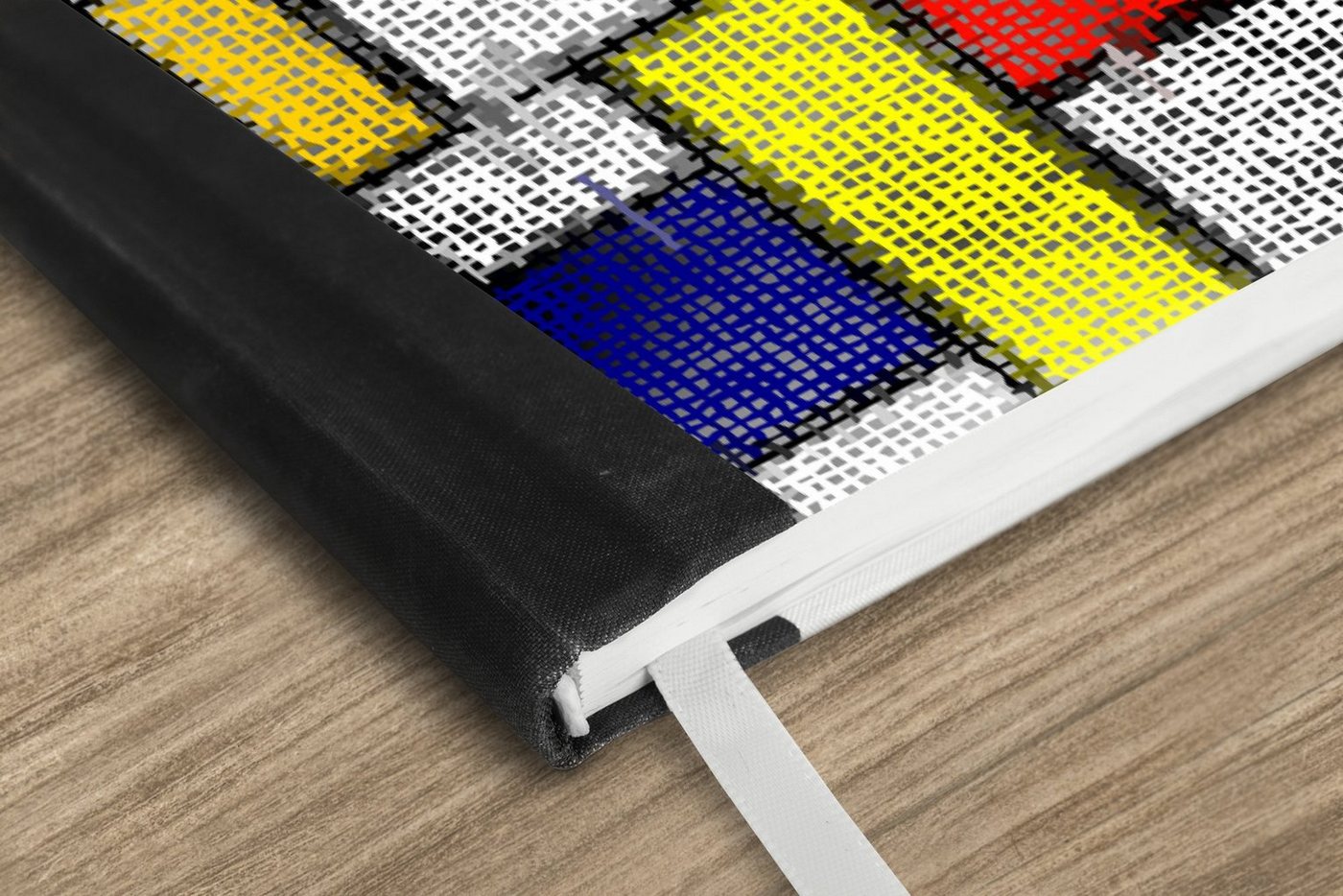 Thumbnail - MuchoWow Notizbuch Piet Mondrian - Gelb - Blau - Rot, Notebook, Notizblock a5, Tagebuch, Journal Liniert