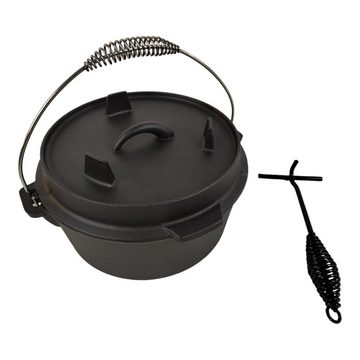 sesua Feuertopf Dutch Oven Gusseisen 25x10cm 4,3 Liter Feuertopf, Gusseisen (1-tlg)