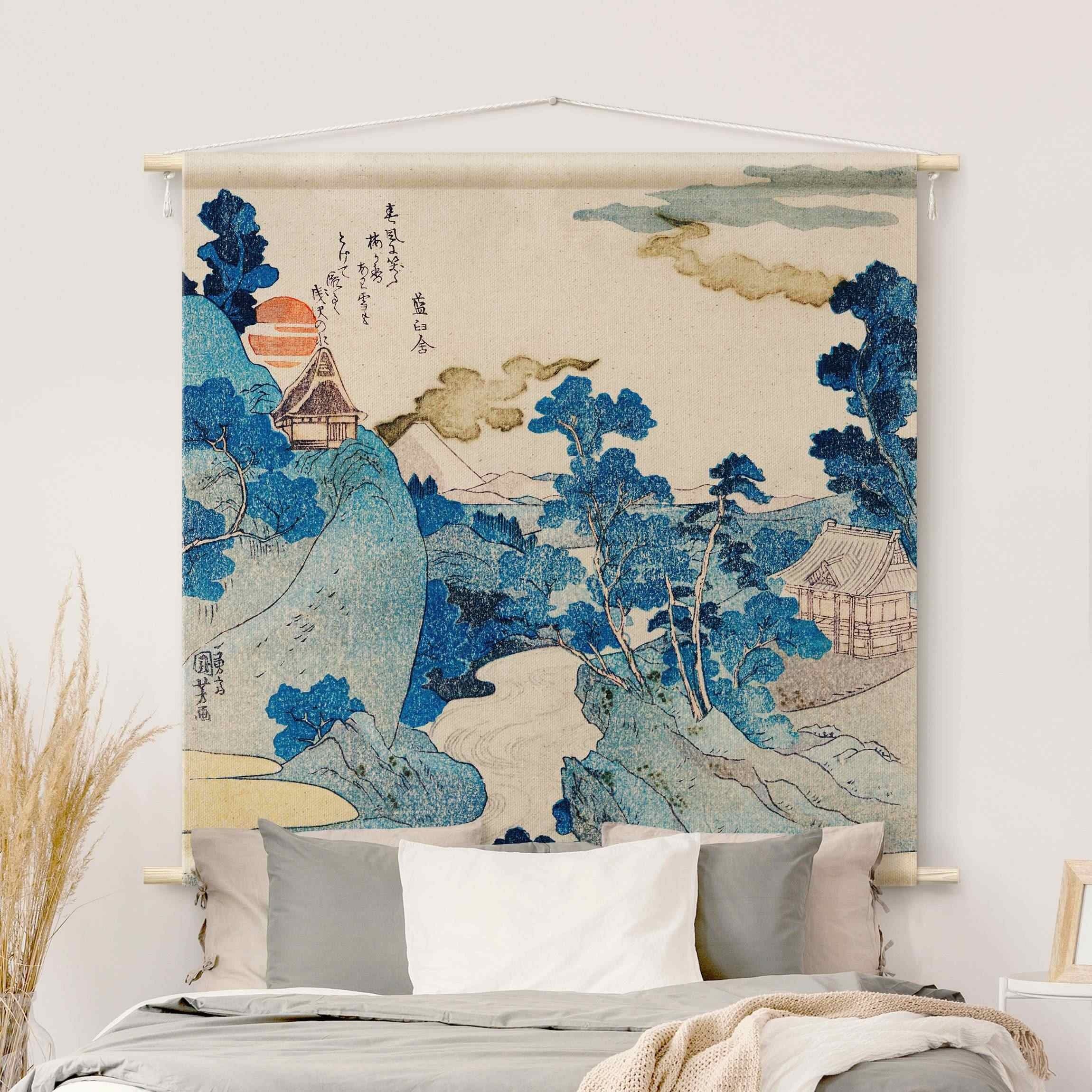 Bilderdepot24 Wandteppich modern Vintage Orientalisch blau, günstig online kaufen
