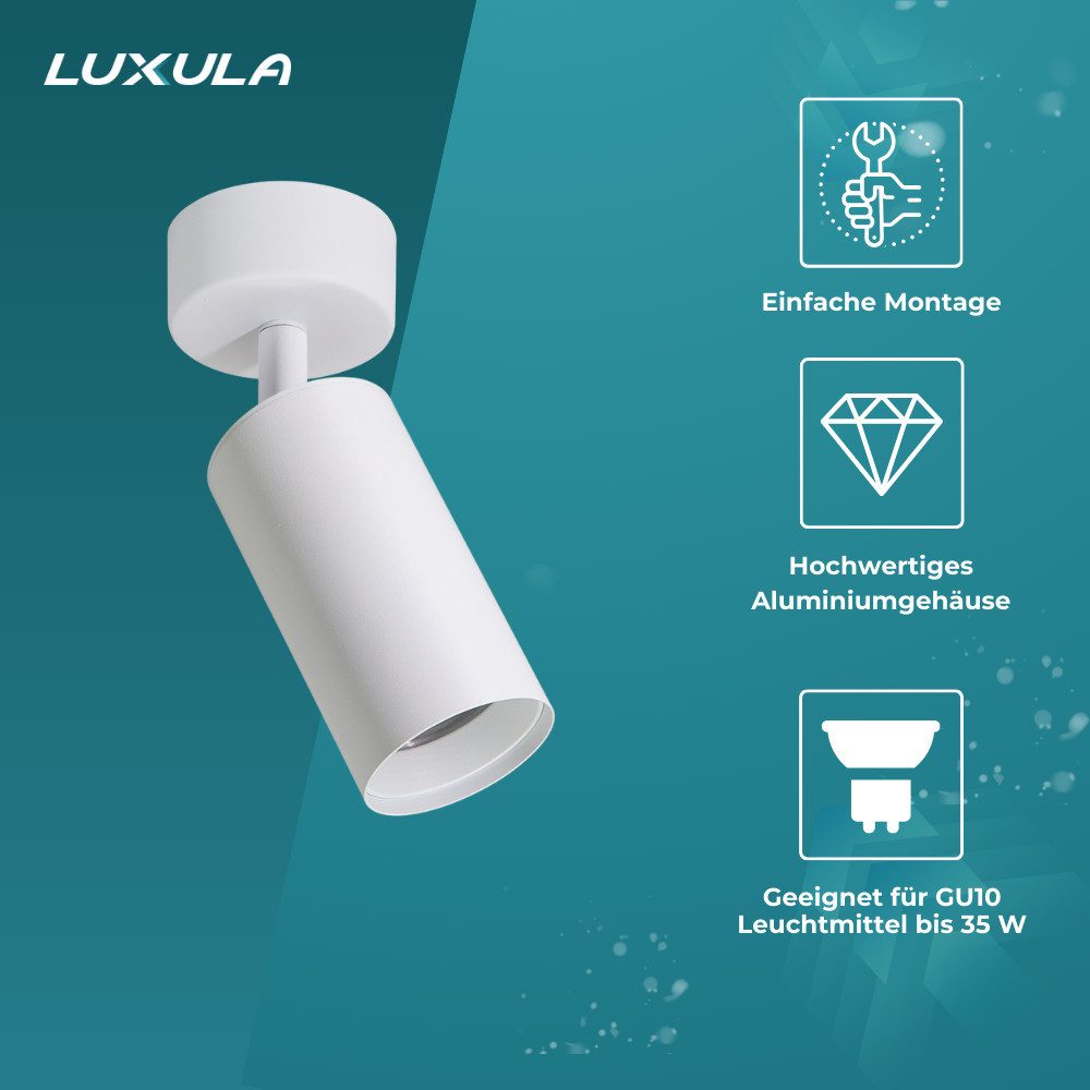 LUXULA LED Aufbaustrahler LUXULA LED Aufbauspot 35 W weiß