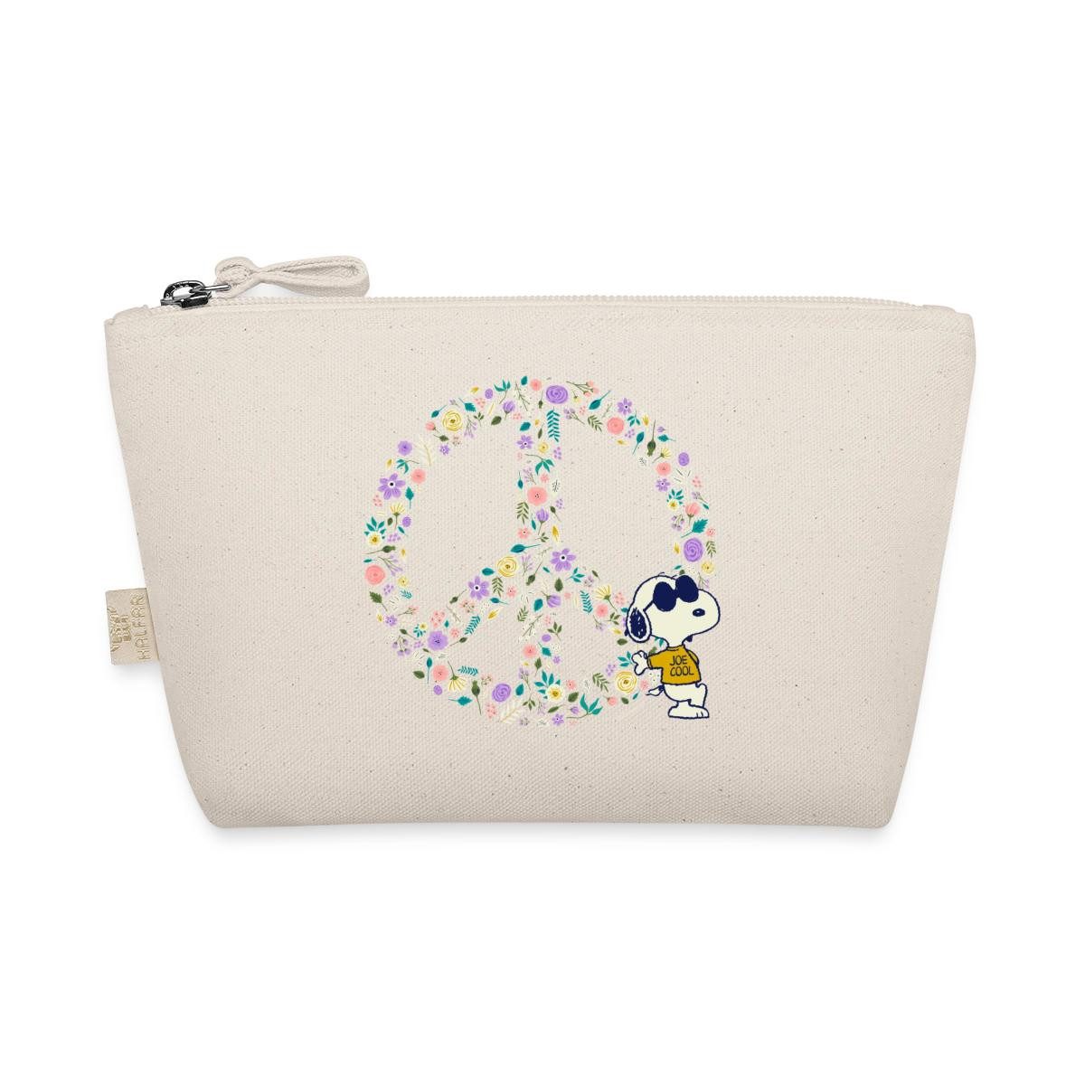 Spreadshirt Kosmetiktasche Peanuts Snoopy Peace Zeichen Frieden Täschchen (1-tlg)