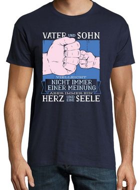 Youth Designz T-Shirt Vater & Sohn - Herz & Seele Herren Shirt mit trendigem Frontprint