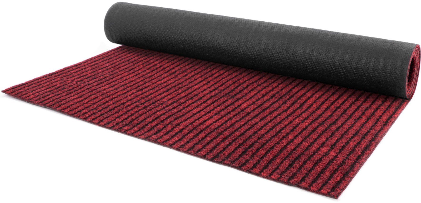 Primaflor-Ideen in Textil Läufer Schmutzfangläufer GIN, Made in Belgium, rechteckig, Höhe: 6 mm, Schmutzfangmatte, meliert, gesteift, strapazierfähig, rutschhemmend