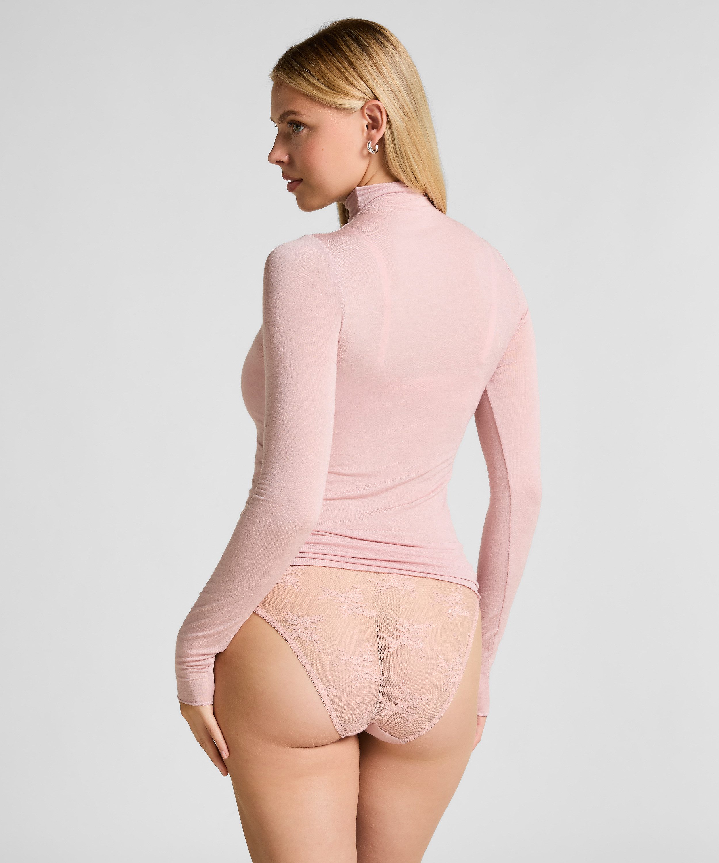 Hunkemöller Pyjama super soft Turtleneck shirt with Cashmere – Bild 4 von 5