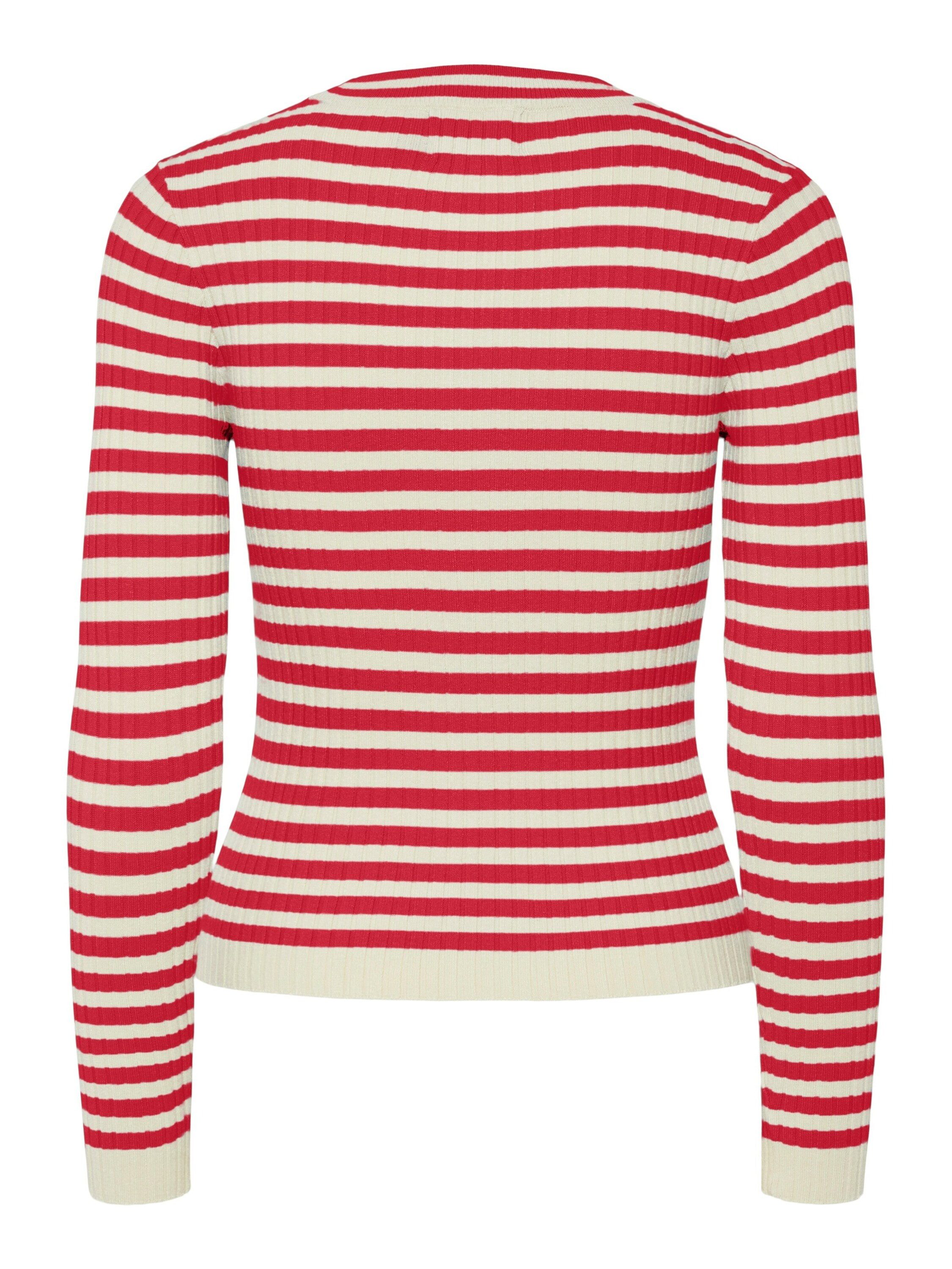 pieces Rundhalspullover PCCrista (1-tlg) Plain/ohne Details günstig online kaufen