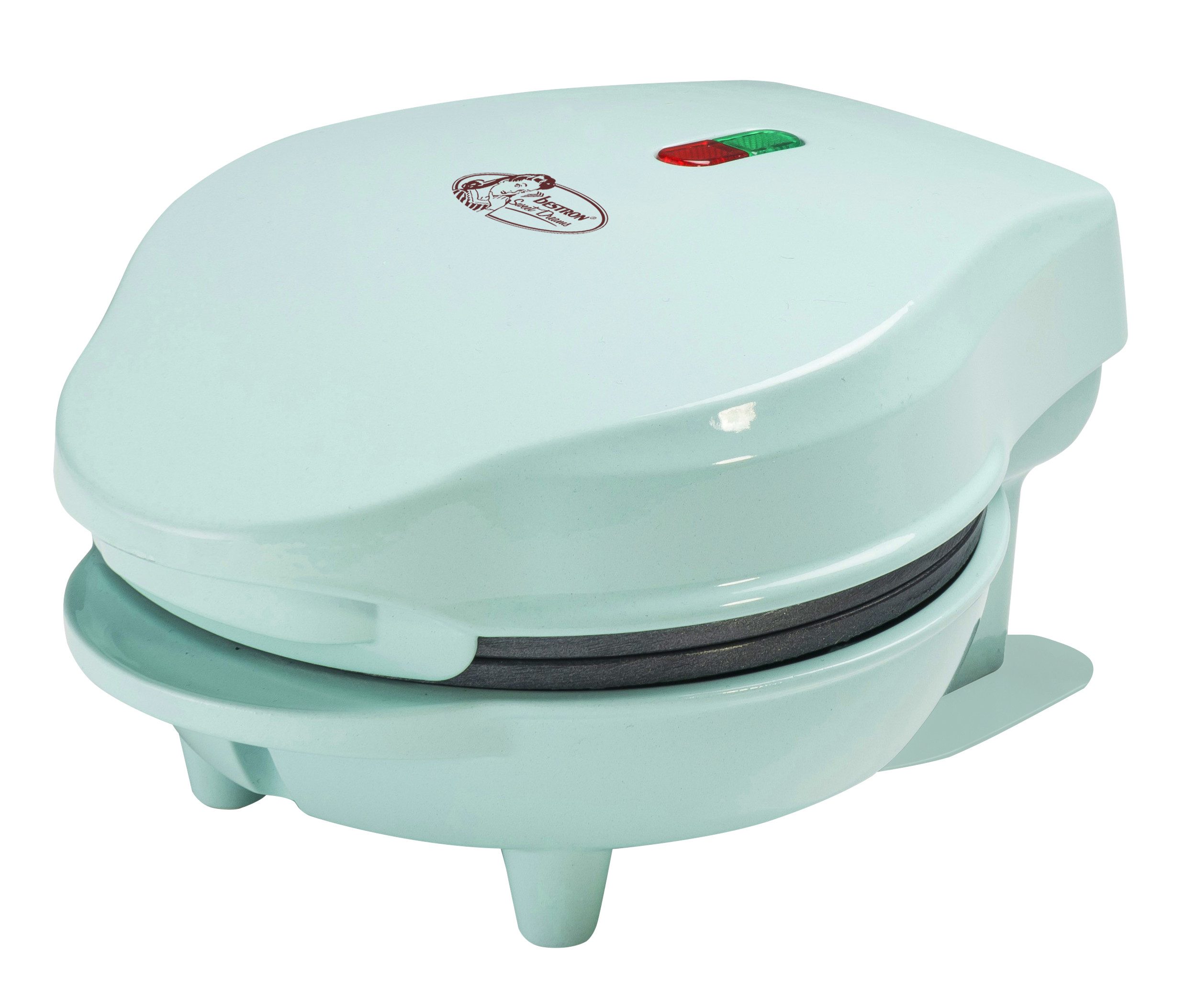 bestron Waffeleisen AMW500, 550 W, Retro-Design, antihaftbeschichtet, leicht, kompakt