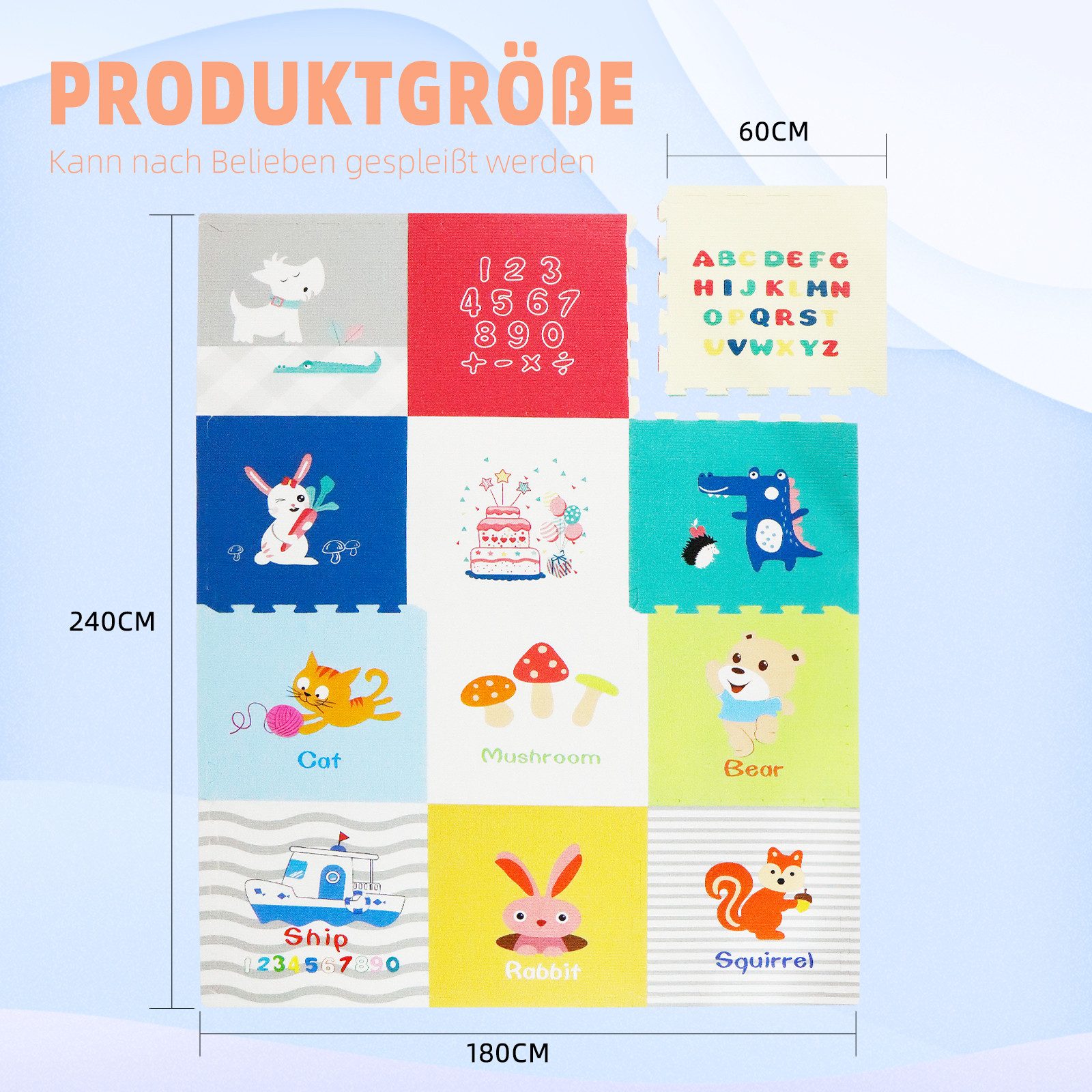 CCLIFE Puzzlematte Puzzlematte Krabbelmatte Spielmatte Baby günstig online kaufen