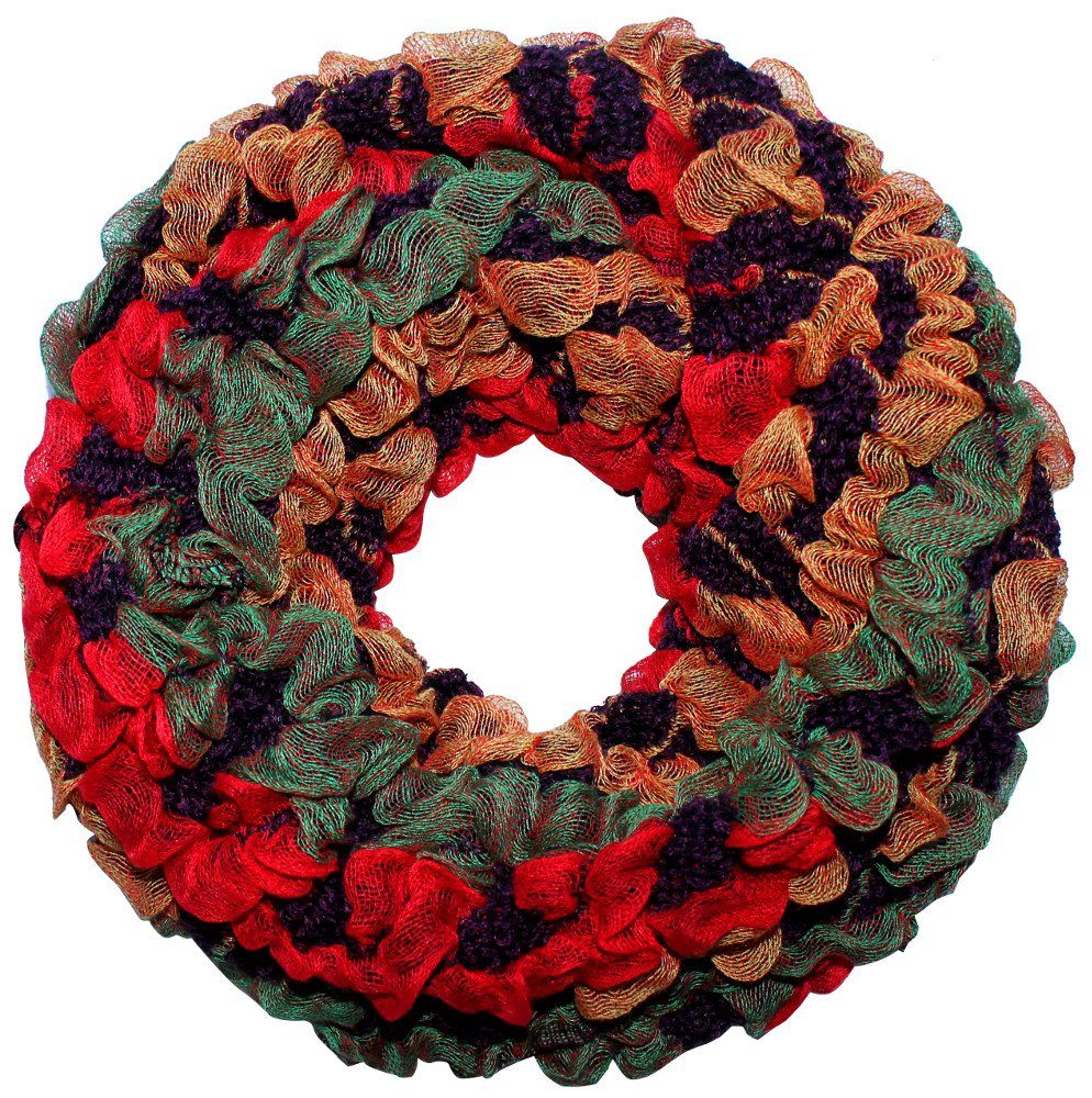 Strickschal Bunte Schlauchschal Loop Schal Flauschig Rundschal Strickschal Winter