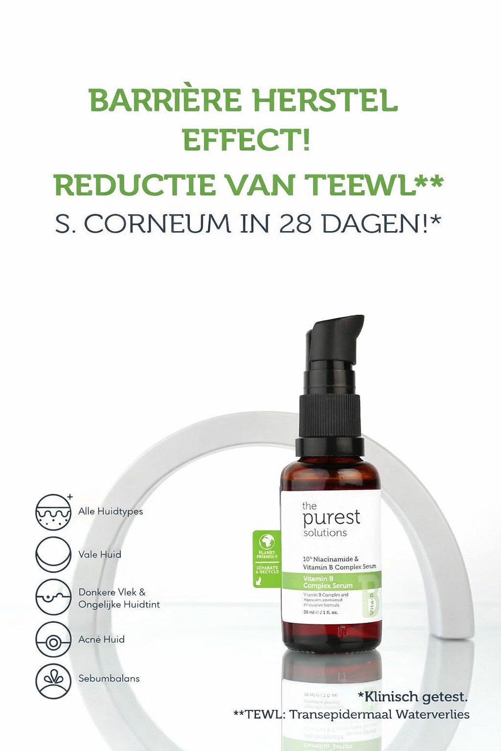 The Purest Solutions Anti-Falten-Serum Reines Lösungen B-Komplex Serum