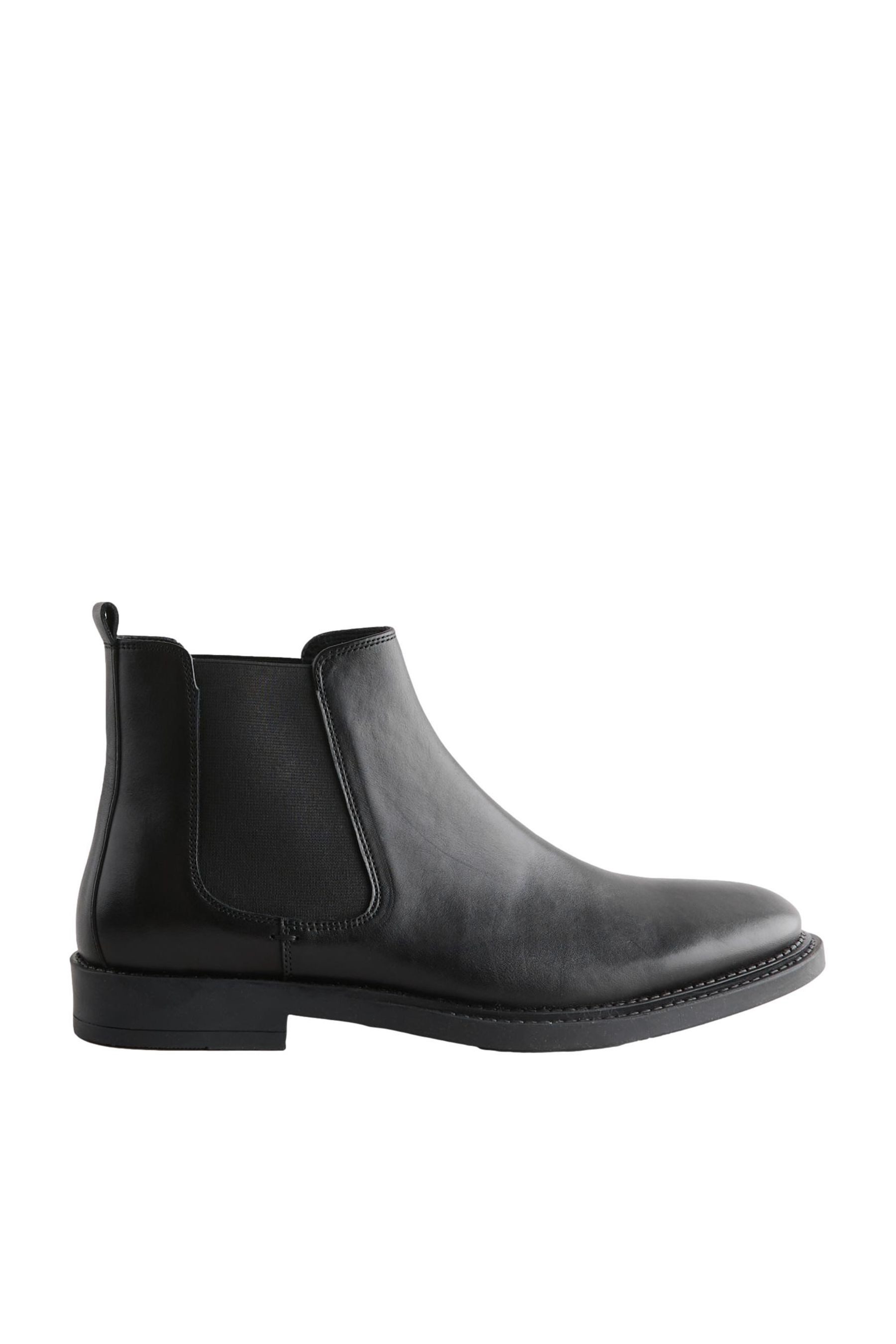 Elegante Chelsea-Stiefel aus Leder Stiefel
