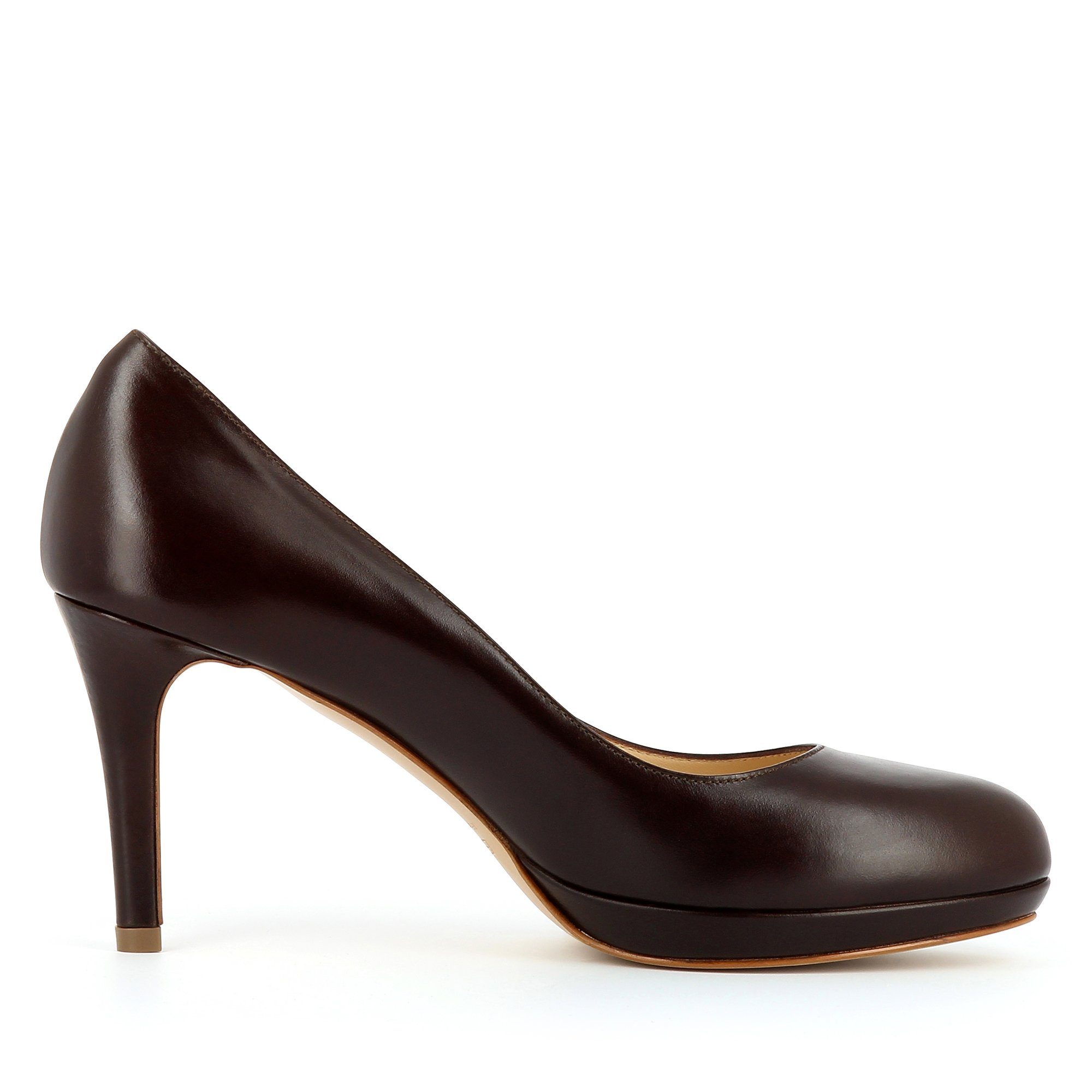 Evita BIANCA Pumps Handmade dunkelbraun in Italy