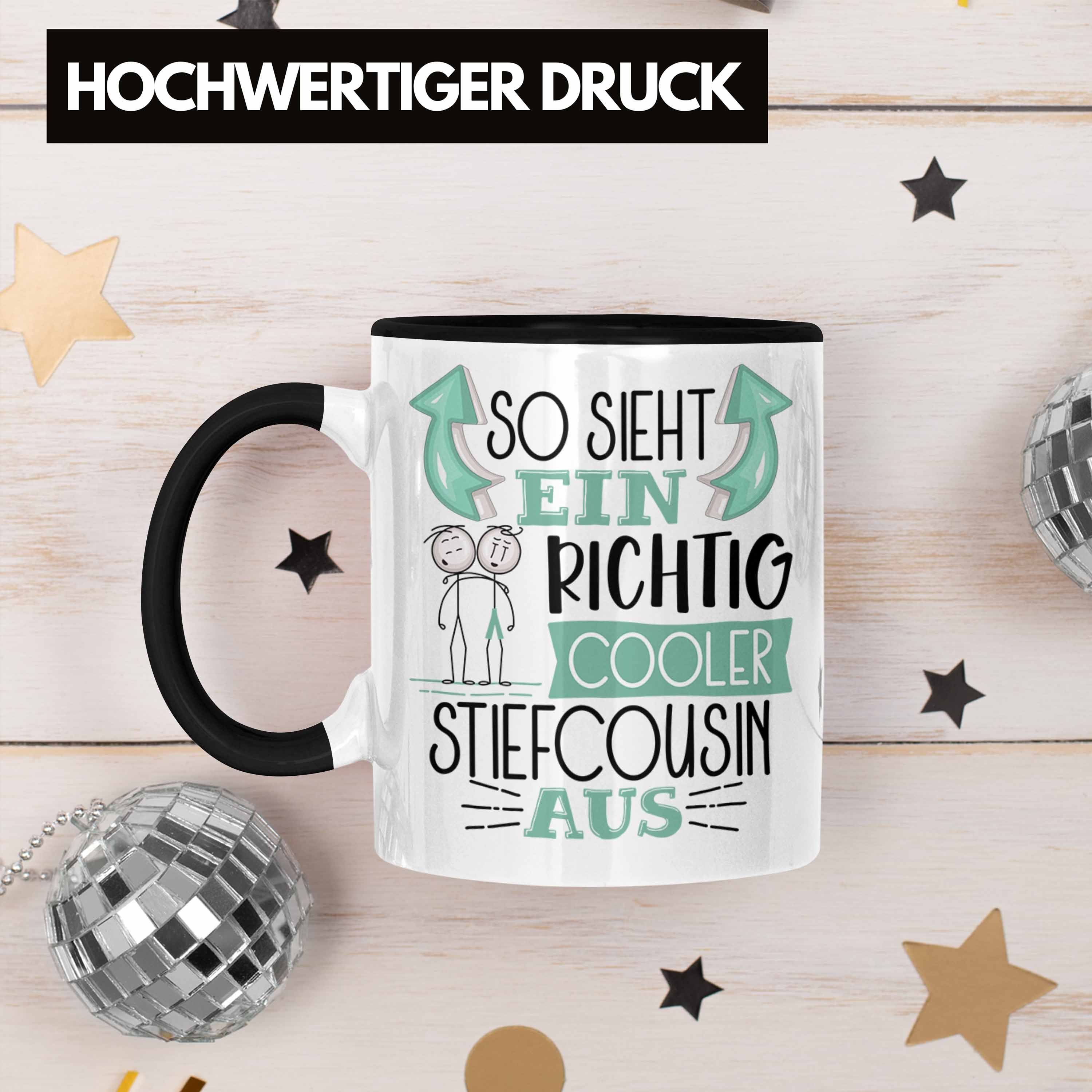 Tasse Cooler So Tasse Geschenk Ein Schwarz Stiefcousin Stiefcousin Au RIchtig Sieht Trendation