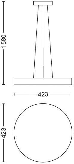 Philips Hue LED Pendelleuchte Being, Dimmfunktion, LED fest integriert, Warmweiß