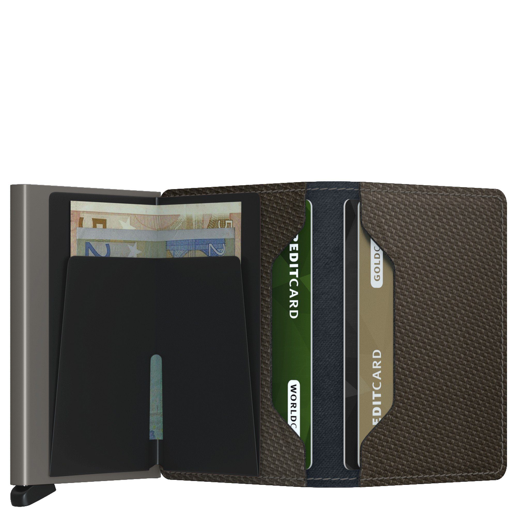 - 6.8 SECRID (1-tlg) RFID khaki cm Geldbörse Slimwallet Geldbörse Carbon