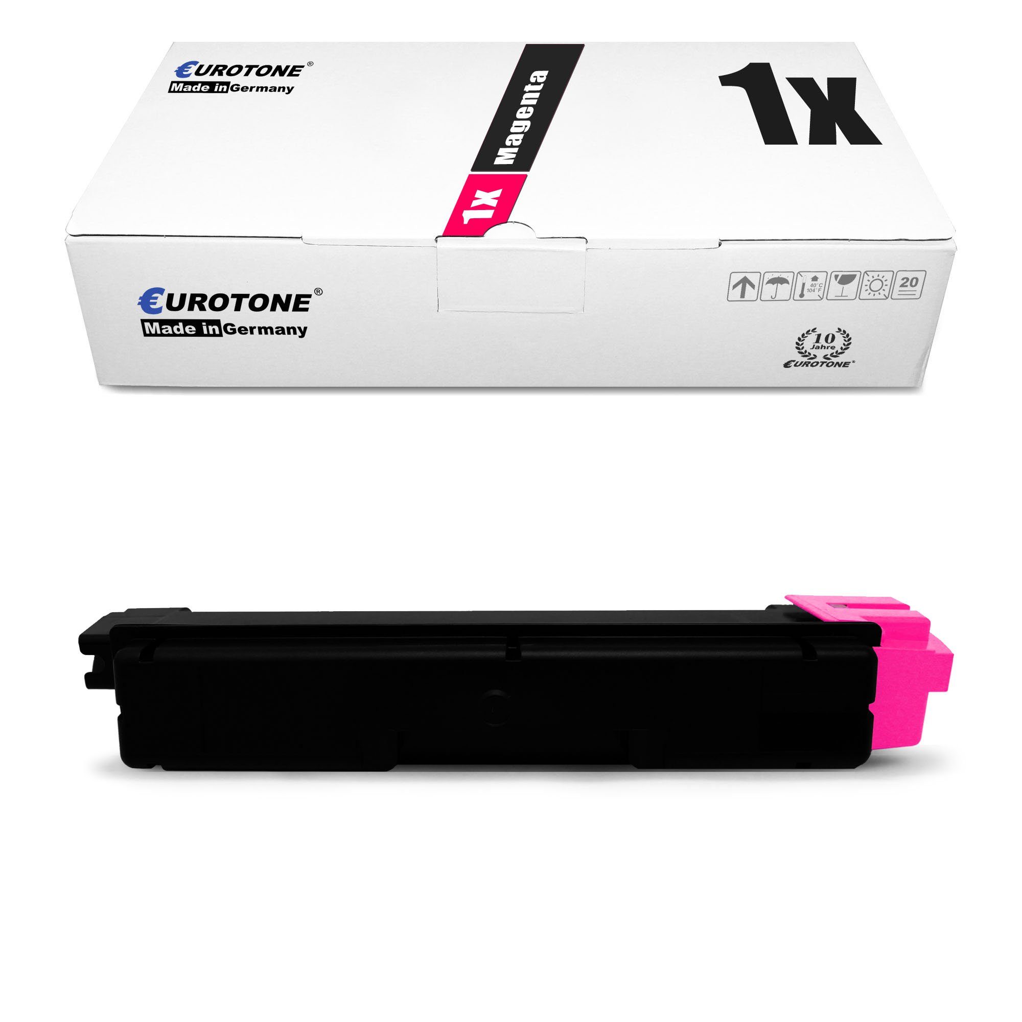 Eurotone Tonerkartusche Toner ersetzt Kyocera 02NRBNL0 TK-5140M Magenta