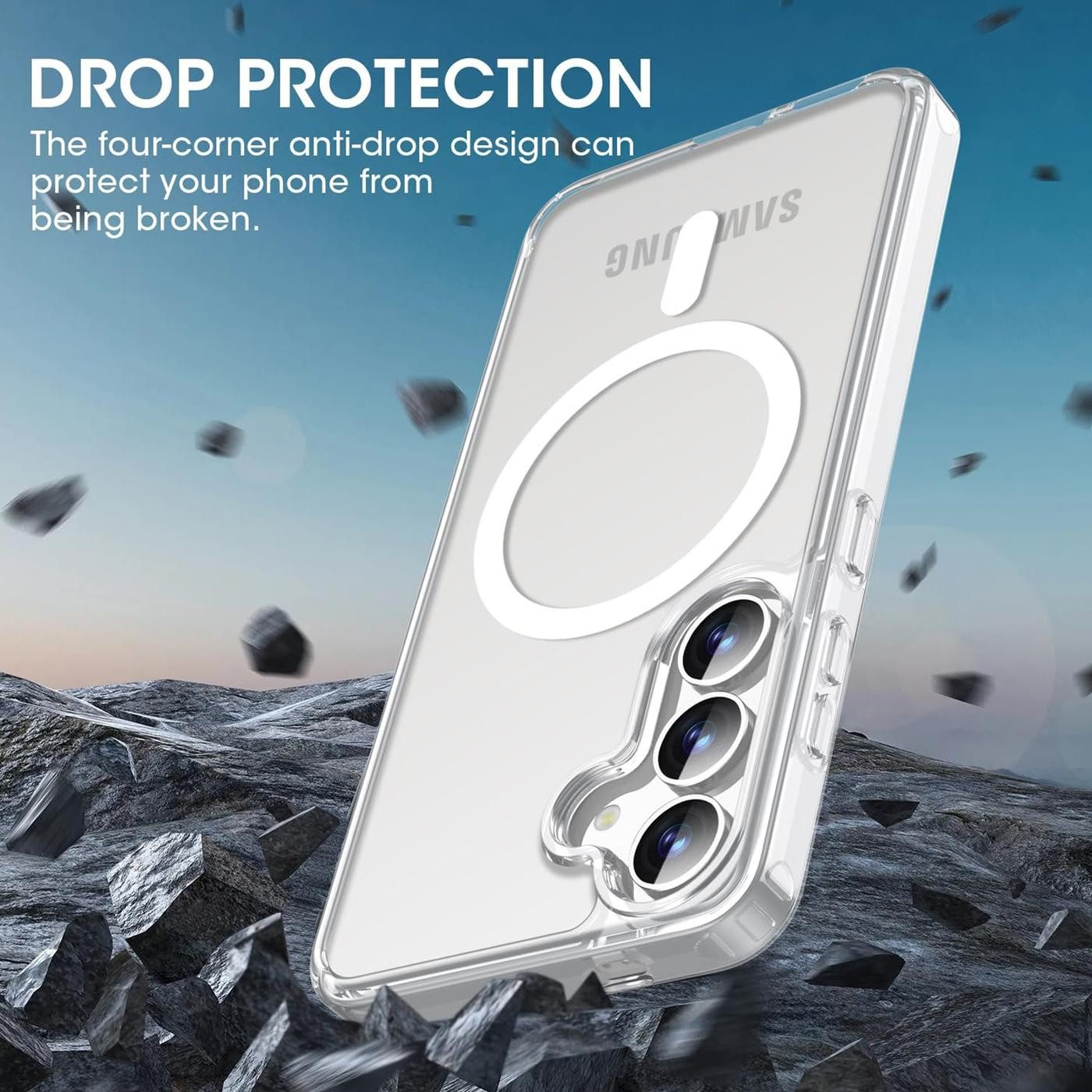 CoolGadget Handyhülle Premium Silikon Handy Case für Samsung Galaxy S26 6,3 Zoll, Hülle Transparent Schutzhülle kompatibel mit MagSafe Zubehör – Bild 4 von 5