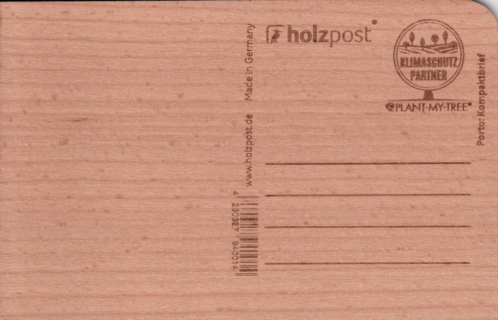 Thumbnail - holzpost GmbH Postkarte Holzpostkarte "wooden E-Mail"