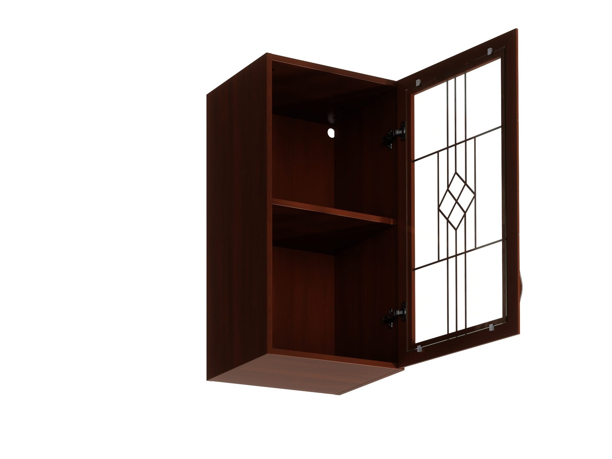 ROYAL24_MARKT Hängeschrank - Glanz und Ordnung in der Küche. (Glashängeschrank, 1-St., Premium - Sycylia Milano G40S) Edle Materialien - Stilvolles Design - Hohe Qualität