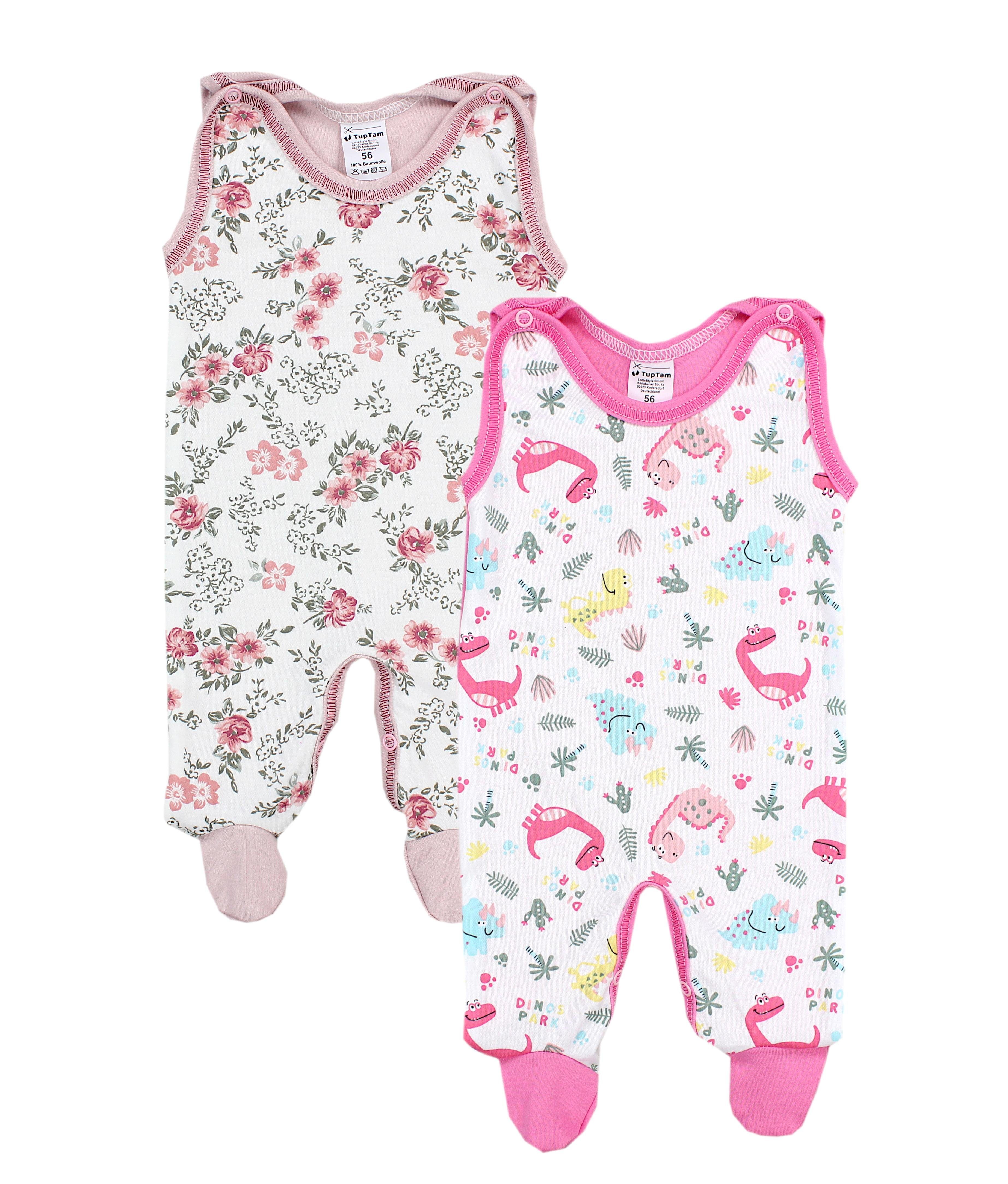 TupTam Strampler TupTam Unisex Baby Strampler Gemustert 2er Set Farbenmix 7 | 