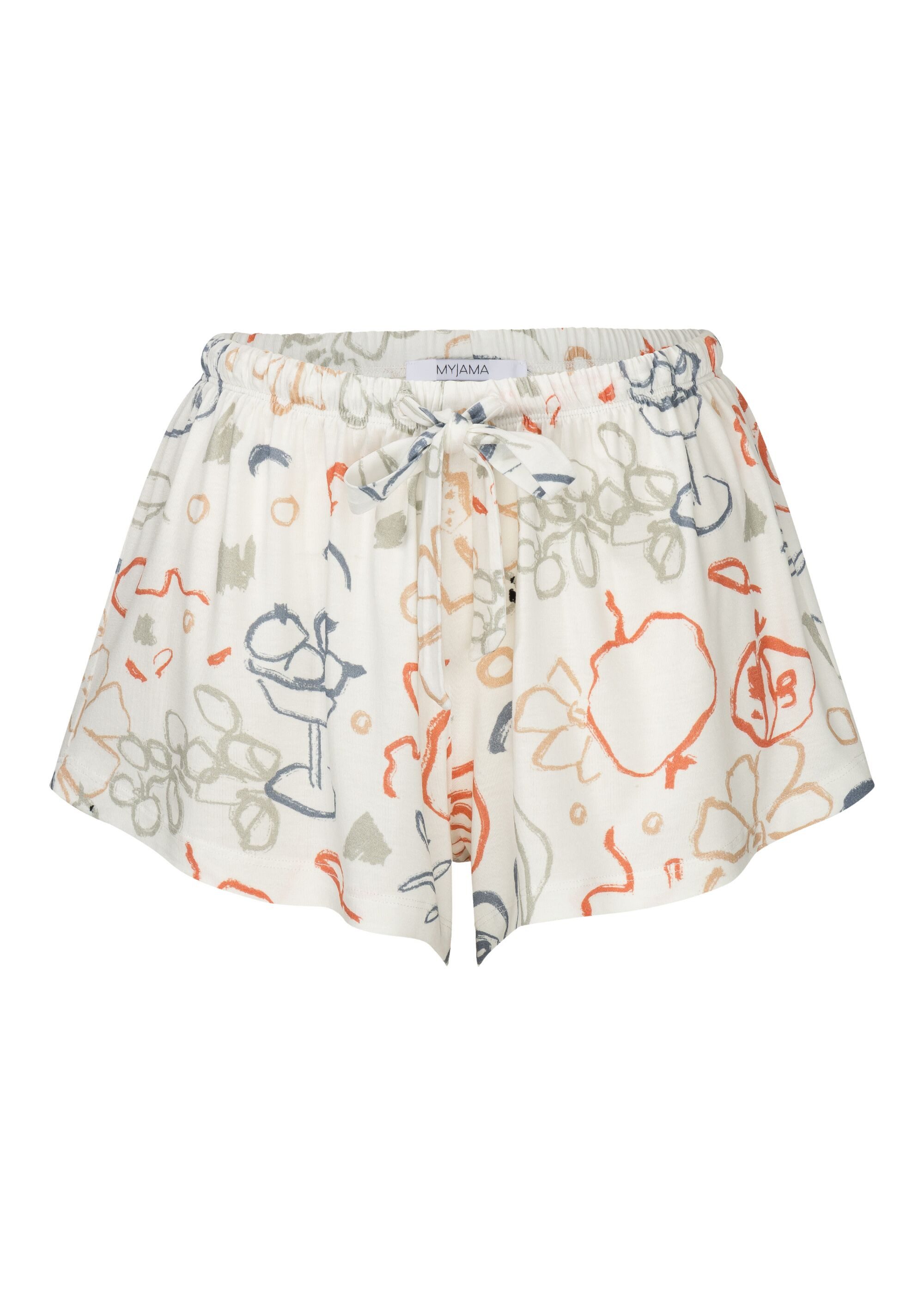 MYJAMA Pyjamashorts Bella print mit Künstlerdesign