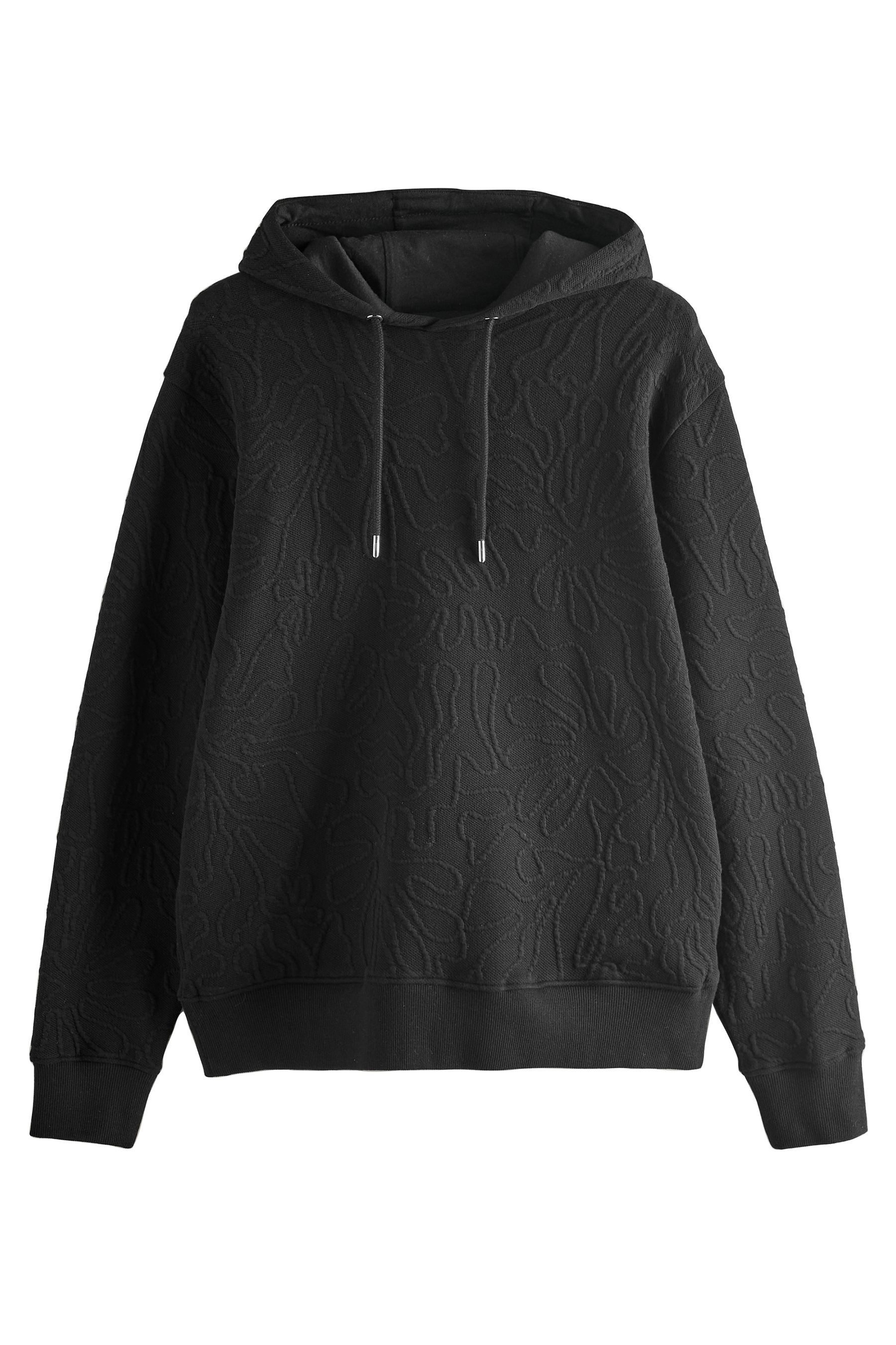 Next Kapuzensweatshirt Strukturiertes Hoodie mit Blumenmuster günstig online kaufen