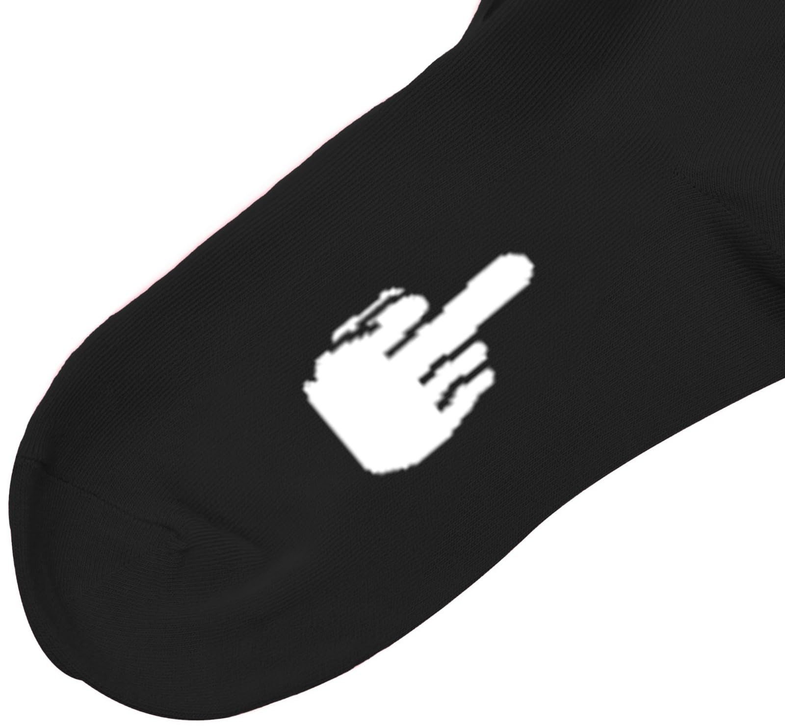 Geschenkehöhle Langsocken Lustige Mittelfinger Socken - Geschenkidee für Damen & Herren Wenn Worte zu viel sind – trage Socken, die für dich sprechen – Bild 2 von 3