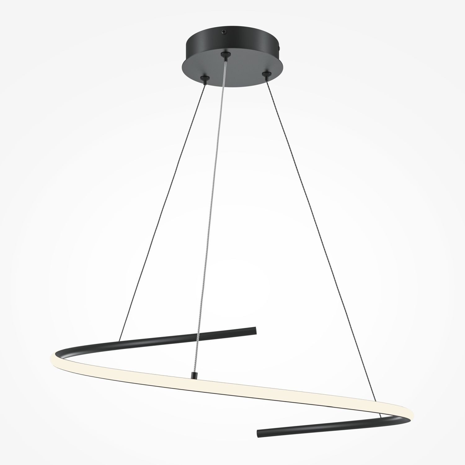 Licht-Erlebnisse Pendelleuchte HALOA, LED fest integriert, LED Aluminium 3000-4000 K warmweißes Licht 1600 lm H: max. 325,7 cm