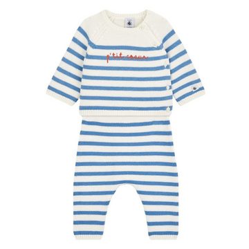 Petit Bateau Shirt & Hose Petit Bateau 2-teiliges Baby-Set aus Cardigan und Hose