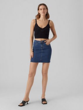 Vero Moda Sommerrock Denim Jeansrock hohe Taille 7566 in Blau