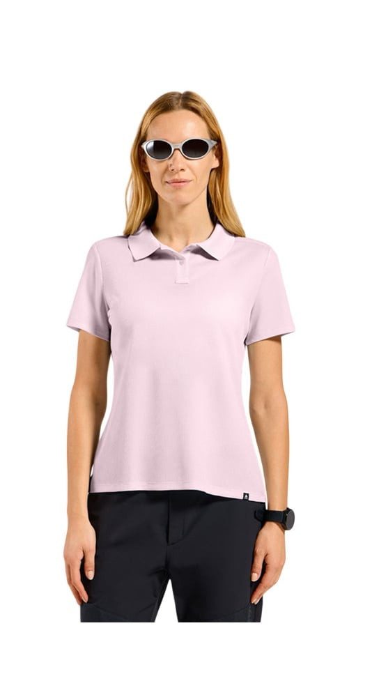 Odlo Poloshirt Wander-/Freizeit Cubic Light (leicht, schnelltrocknend) pink Damen