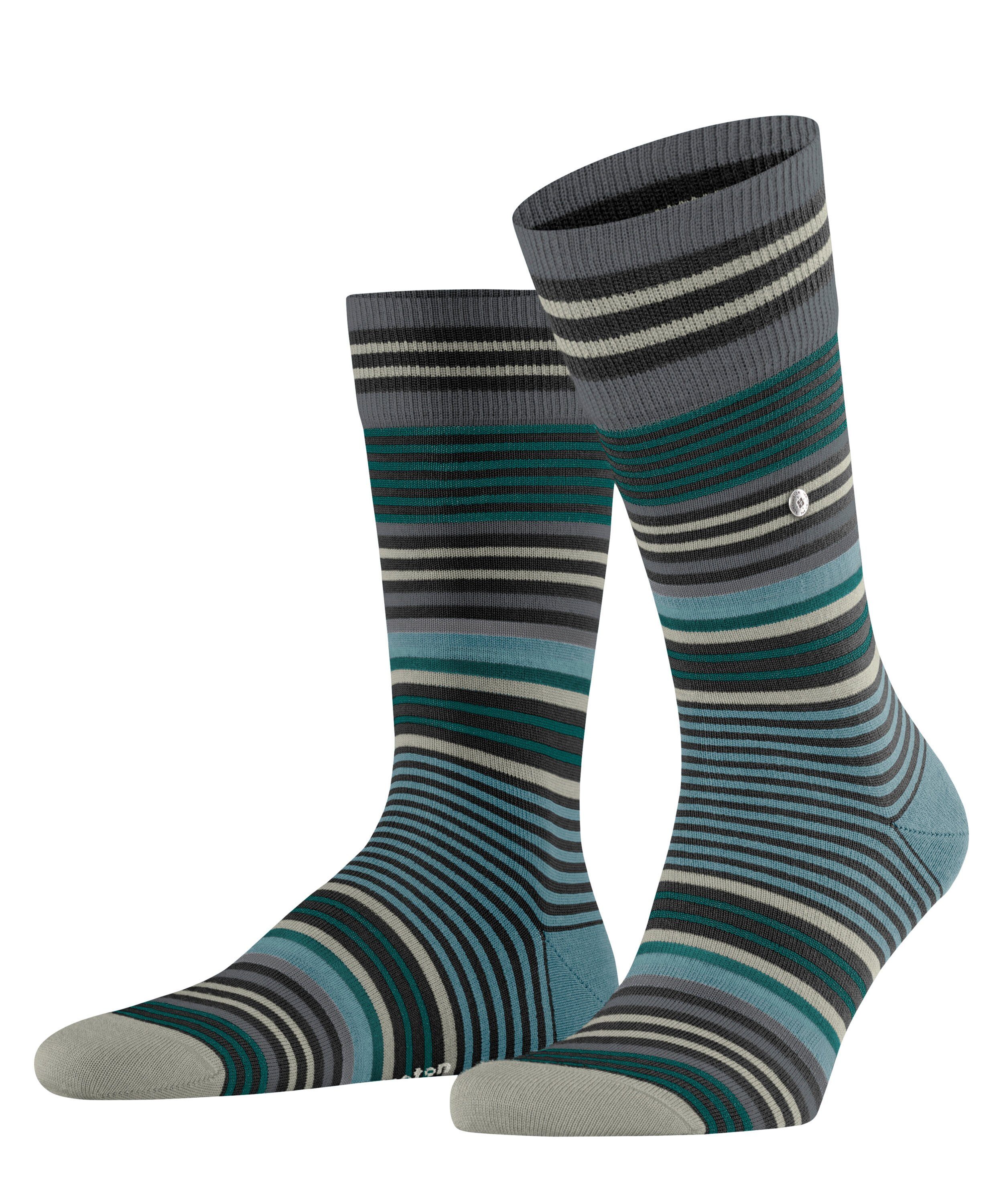 Stripe Burlington black (1-Paar) (3002) Socken