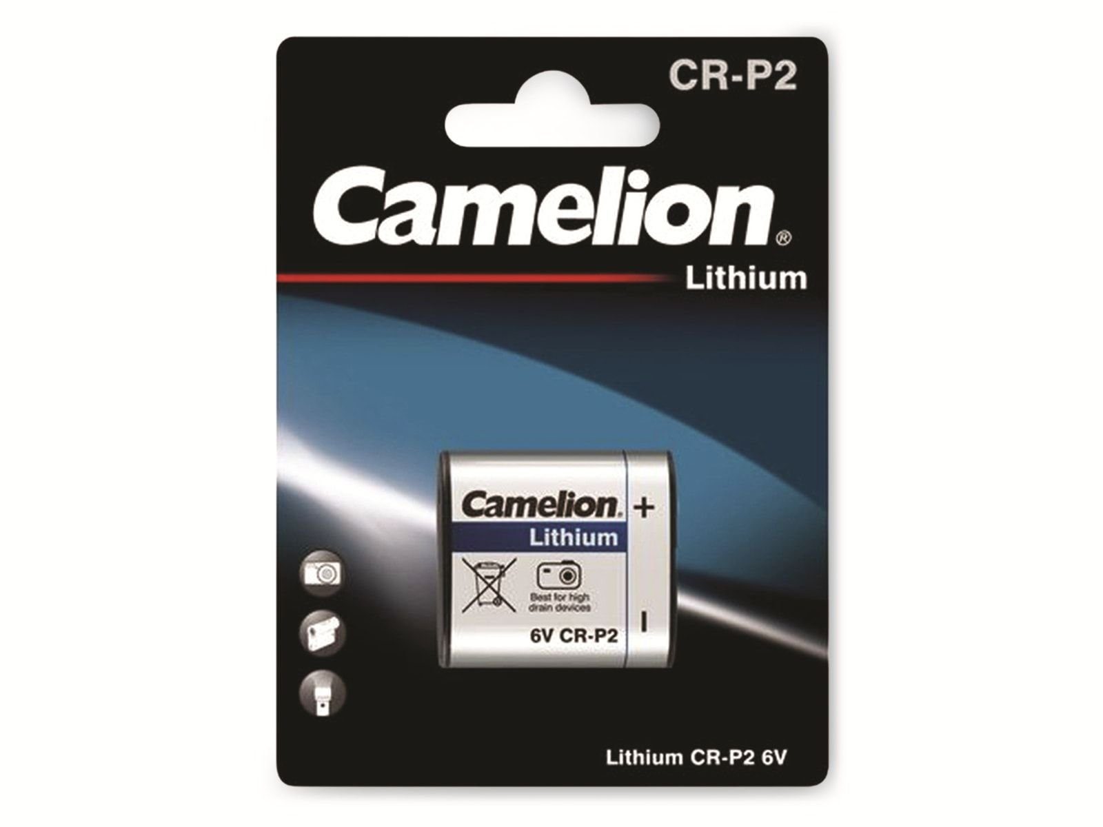 Camelion CAMELION Lithium-Batterie CR -P2 1 Stück Batterie