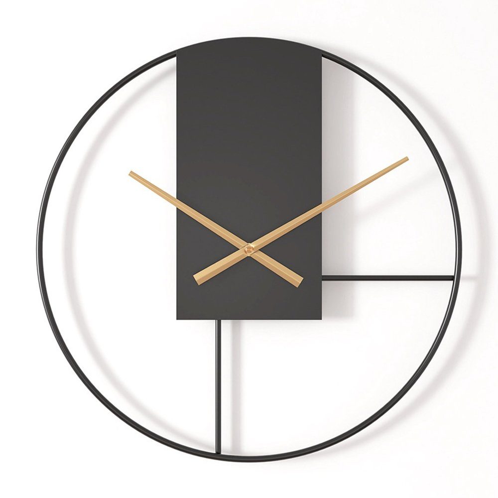 Dekorative Wanduhr Wanduhr Einfache Uhr) geräuschlos Uhr, (Für Wanddekoration Wohnzimmer Wohnzimmer-Pendeluh, im die