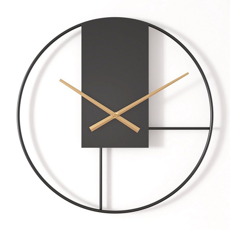 Dekorative Wanduhr Wanduhr Einfache Uhr, Wohnzimmer-Pendeluh, geräuschlos  (Für die Wanddekoration im Wohnzimmer Uhr)