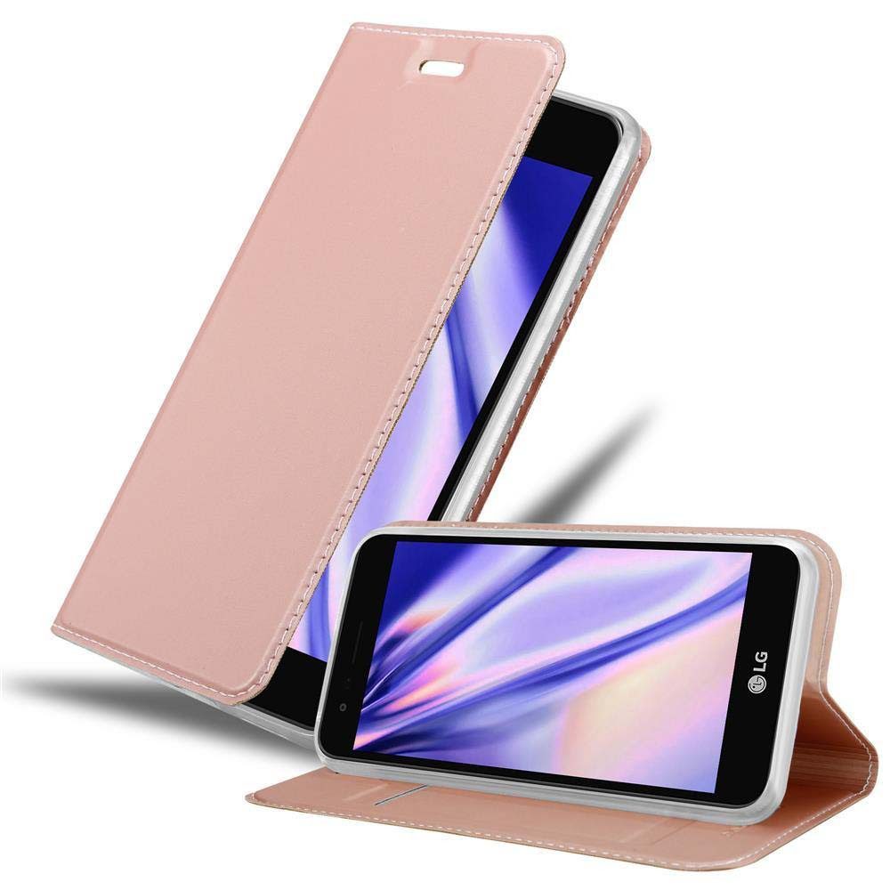 Cadorabo Handyhülle für LG K4 2017 Hülle LG K4 2017, Schutzhülle Hülle mit Standfunktion, Magnetverschluss und Kartenfach