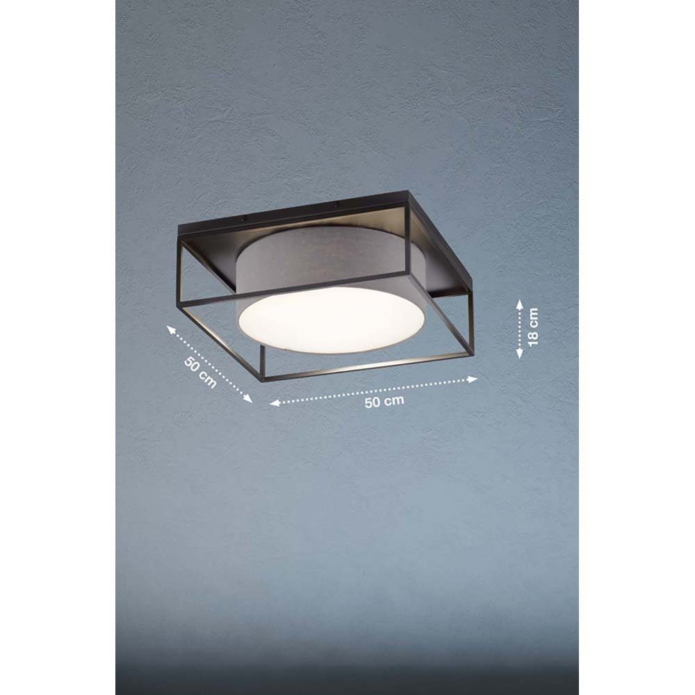 etc-shop Deckenstrahler, Deckenleuchte Wohnzimmerlampe 4-Flammig Deckenlampe Metall
