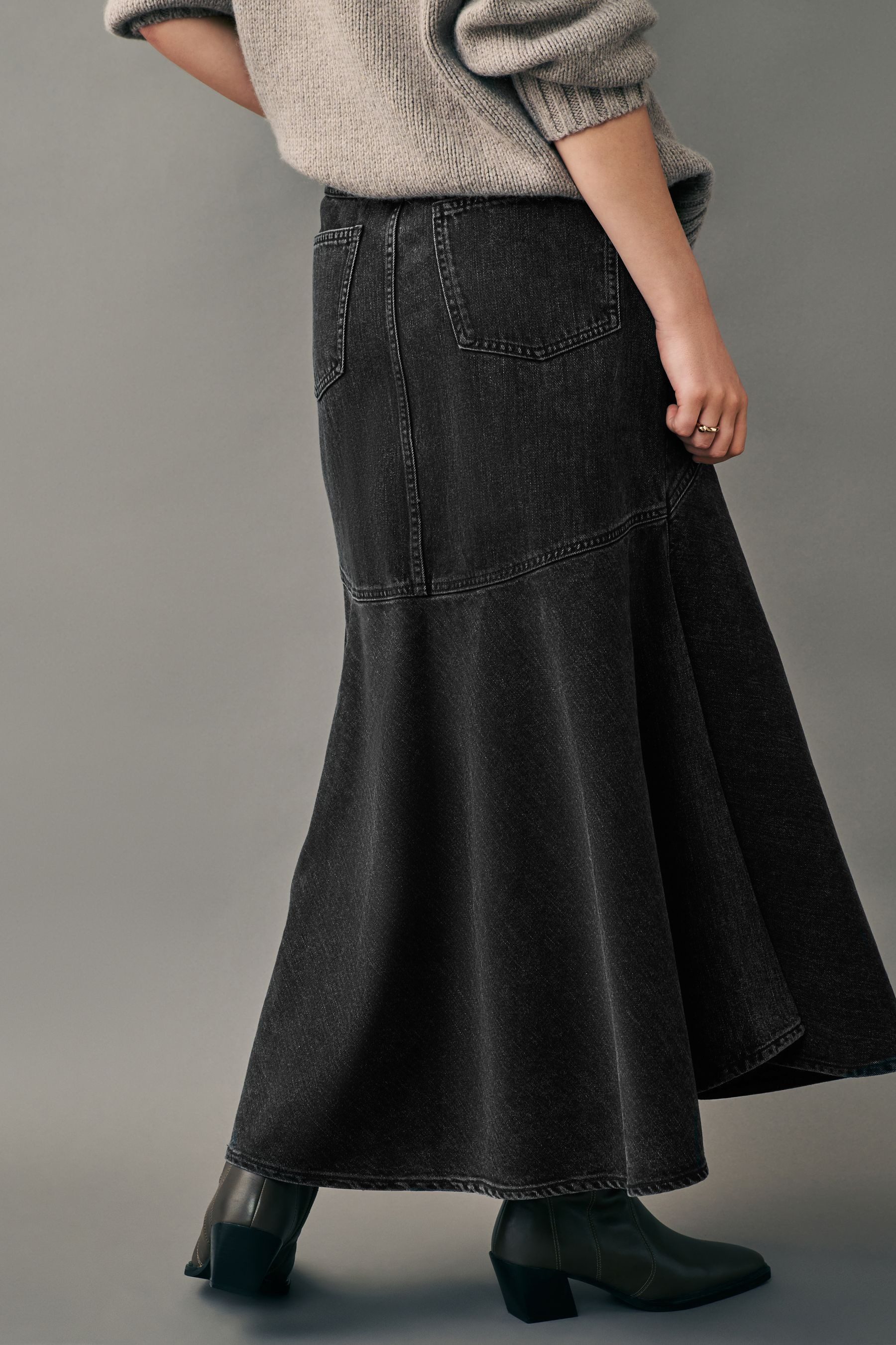 Next Jeansrock Fischschwanz-Jeansrock aus Baumwolle, Kurzgröße günstig online kaufen
