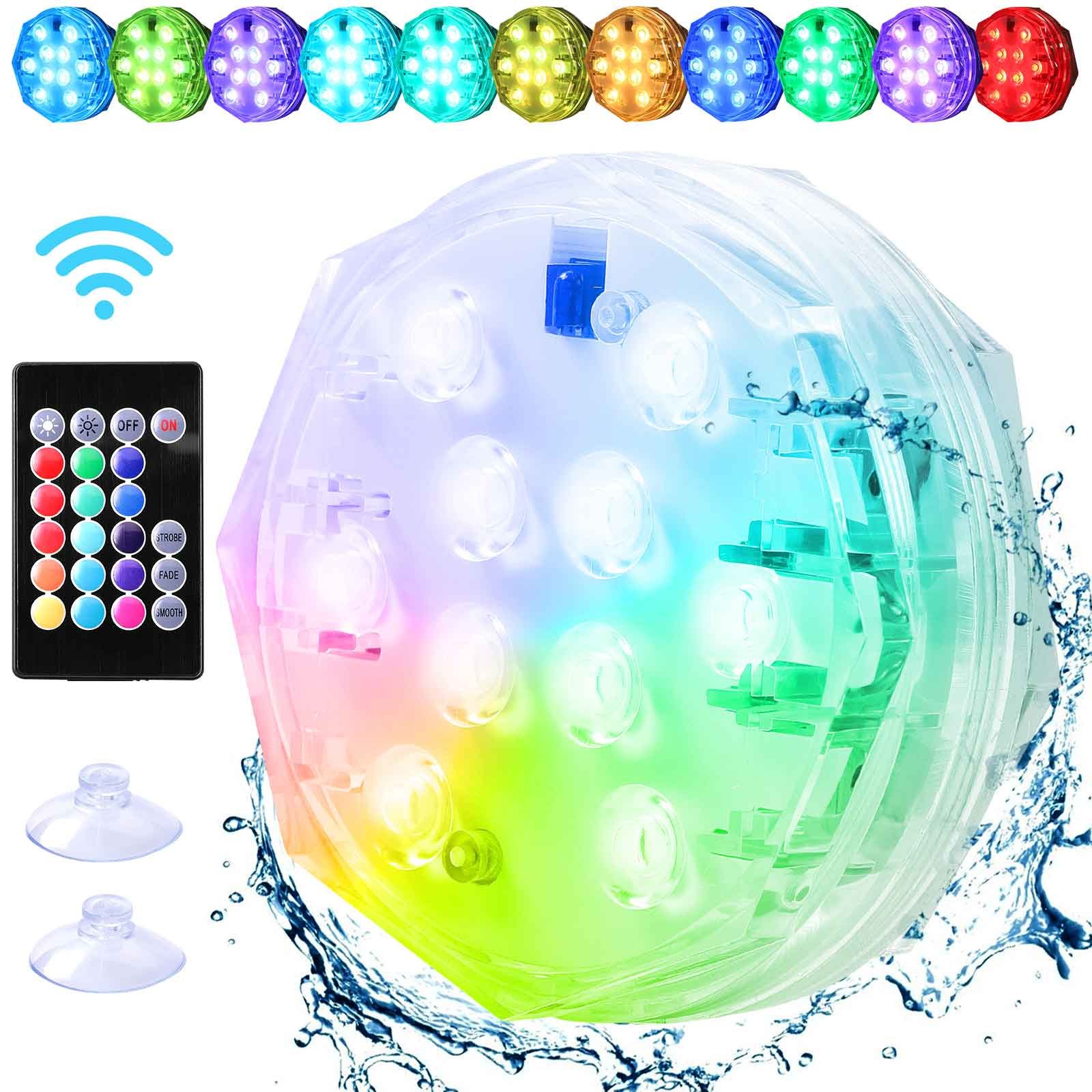 MUPOO Pool-Lampe IP68 LED Unterwasserleuchte RGB, günstig online kaufen