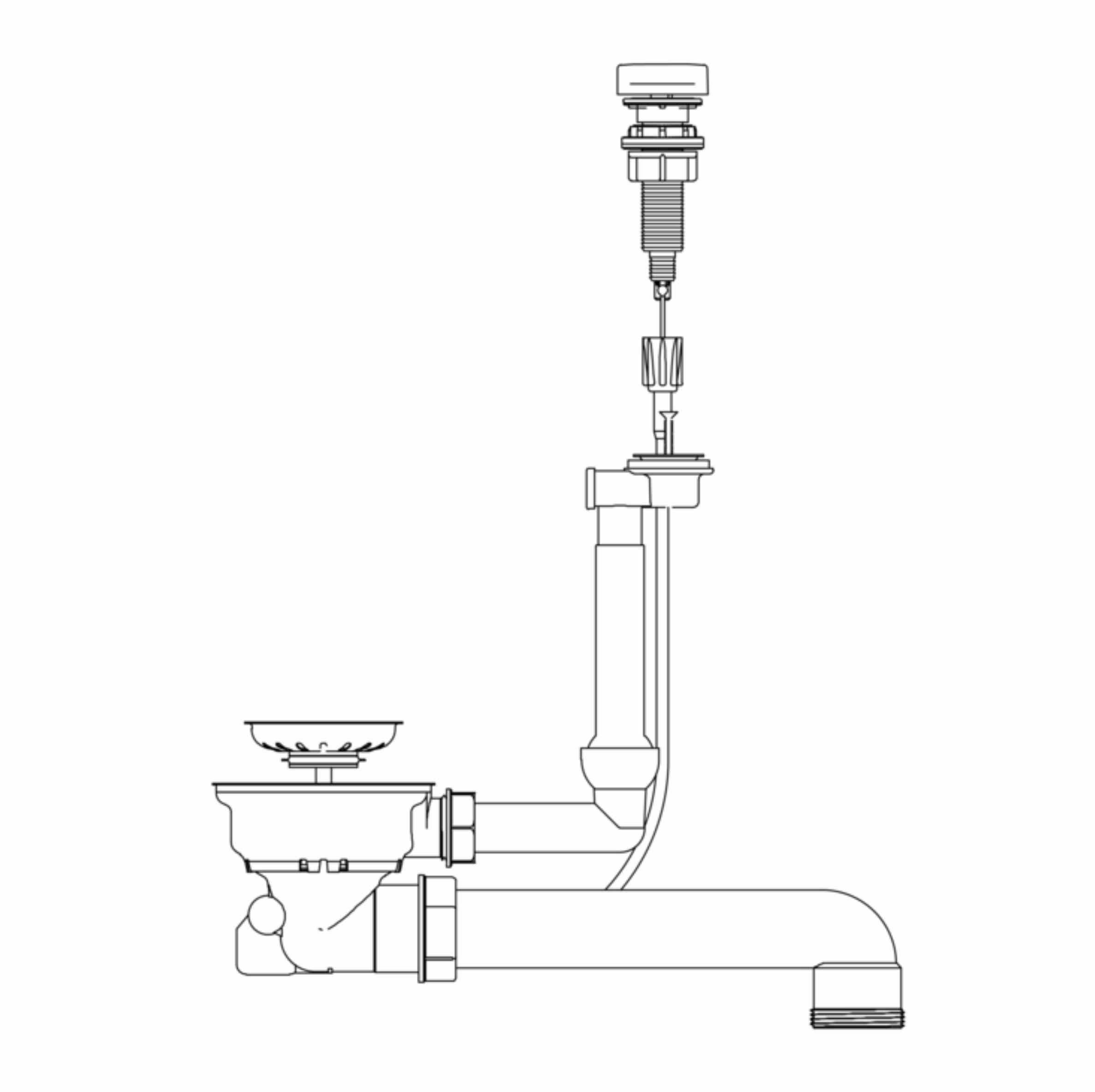 Schock Einbauspüle Schock Ablaufgarnitur Drehexcenter für Formhaus / Typos
