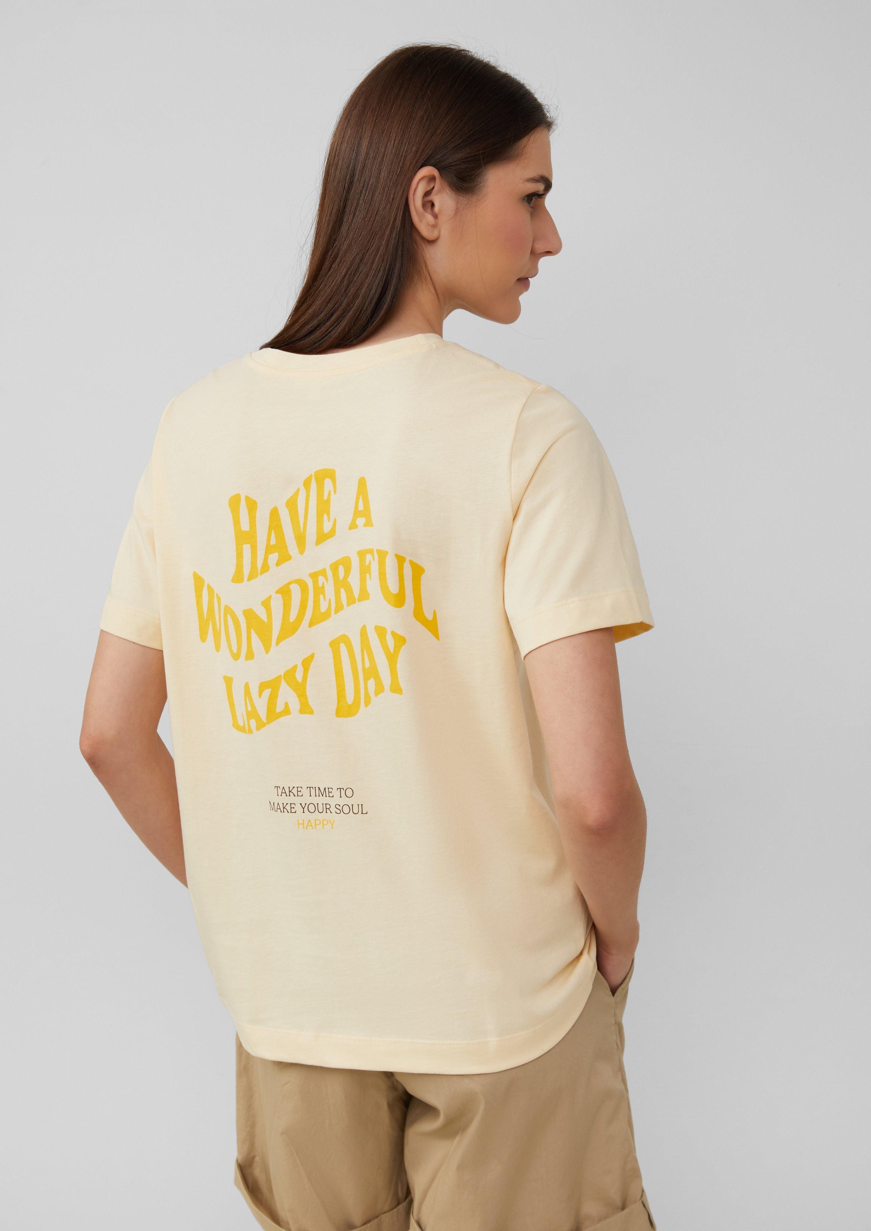 s.Oliver Kurzarmshirt T-Shirt mit Front- und günstig online kaufen