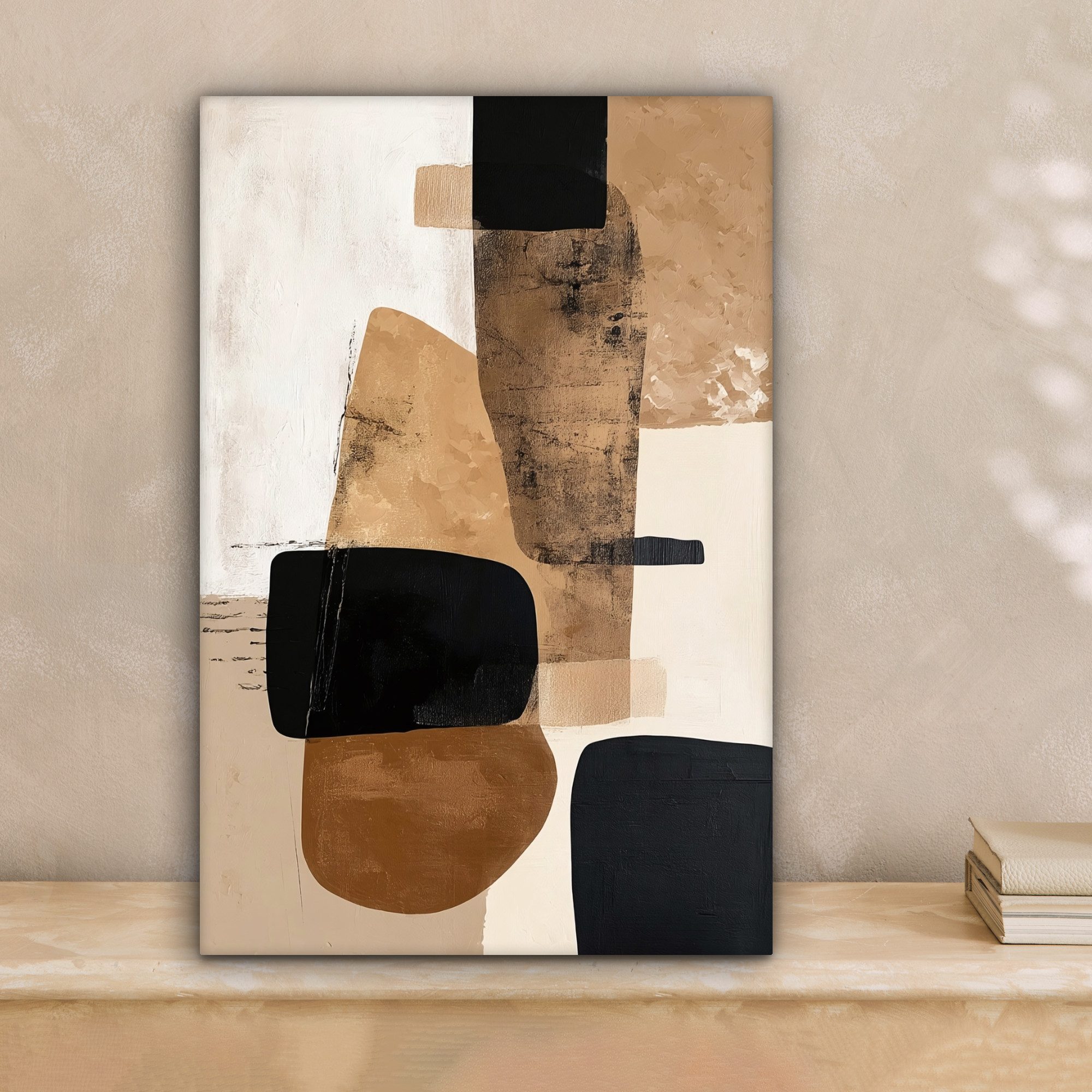 OneMillionCanvasses® Leinwandbild Flugzeuge - Abstrakt - Schwarz - Streifen günstig online kaufen