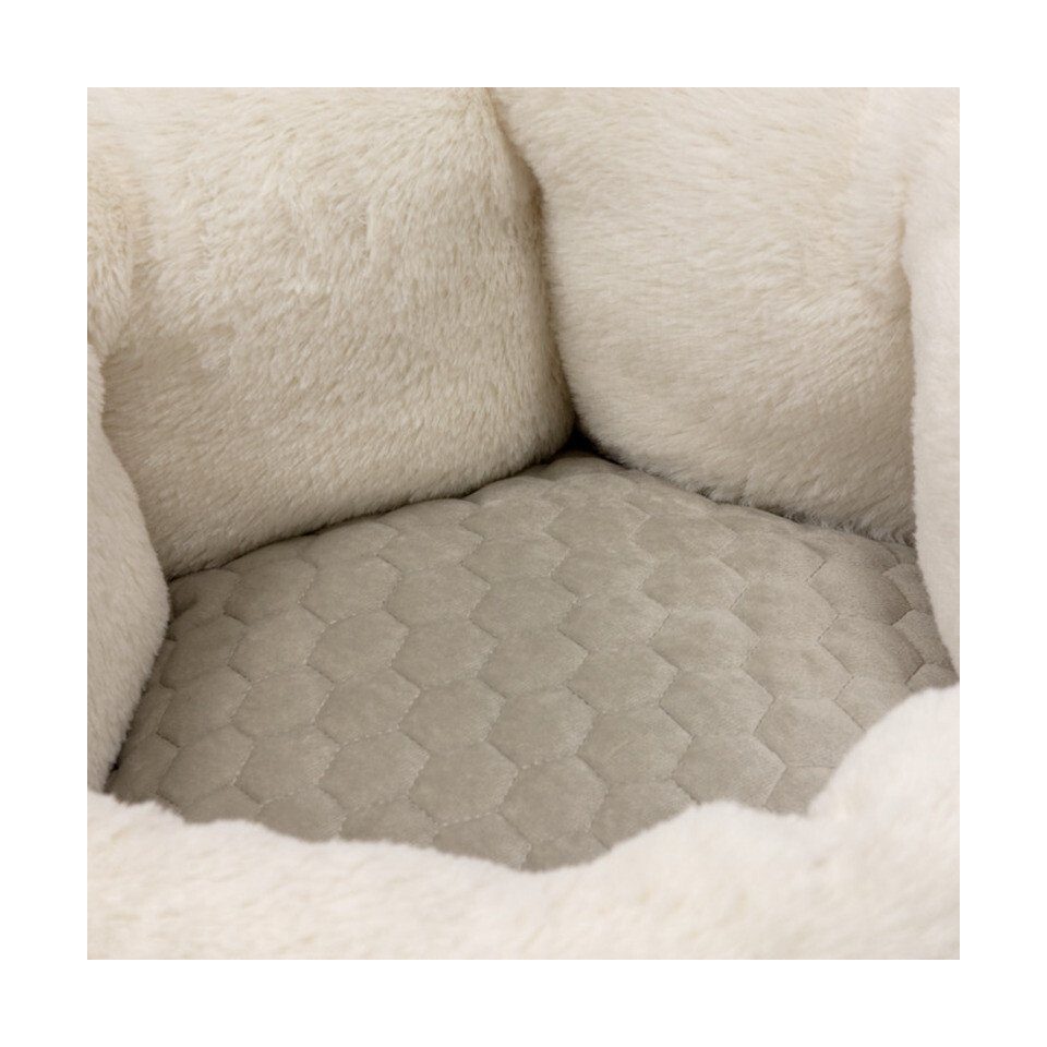 Karlie Tierbett Liegebett Velvet rund beige