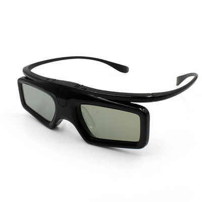 Houhence 3D-Brille 3D Brille, 3D Aktiver Shutter DLP Link Wiederaufladbare Brille für 3D