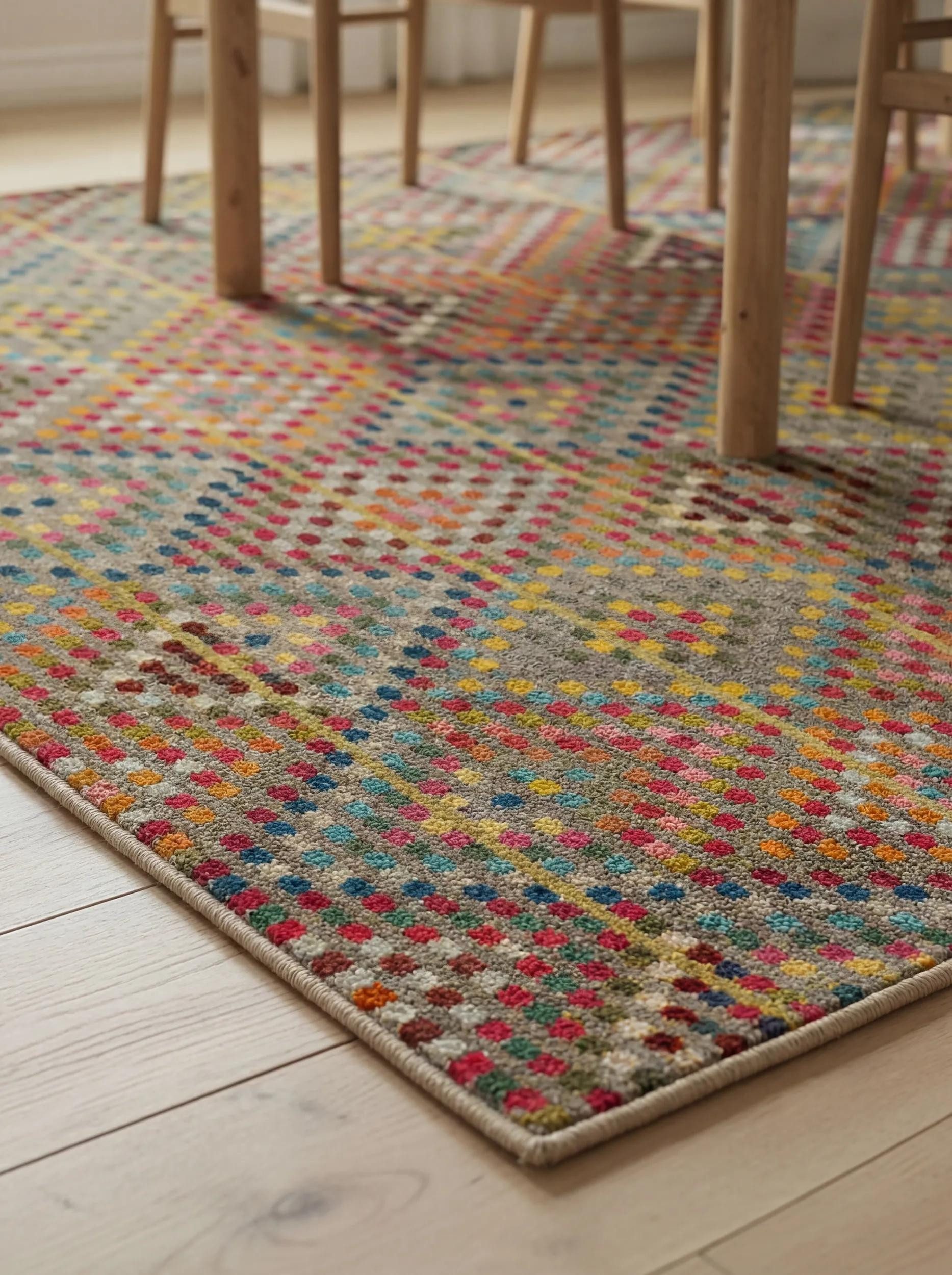 benuta Teppich Casa, rechteckig, Höhe: 11 mm, Teppich Wohnzimmer, Esszimmer, Schlafzimmer, Flur, Farbenfroh, Retro