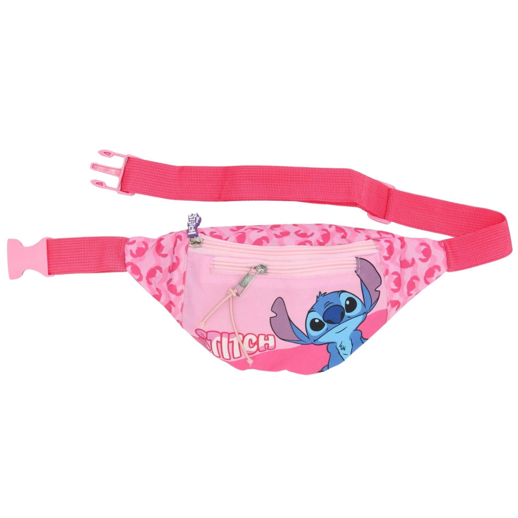 Textiel Trade B.V. Gürteltasche Lilo & Stitch Hüfttasche für Kinder – 12x23x9 cm mit Reißverschluss (Einzel)