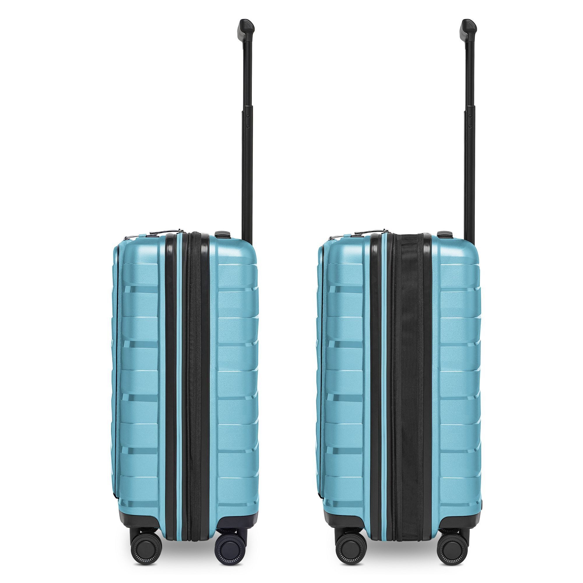 Bergpfeil Trolley Travel 4 Rollen Kabinentrolley 55 cm Laptopfach mit Dehnfalte