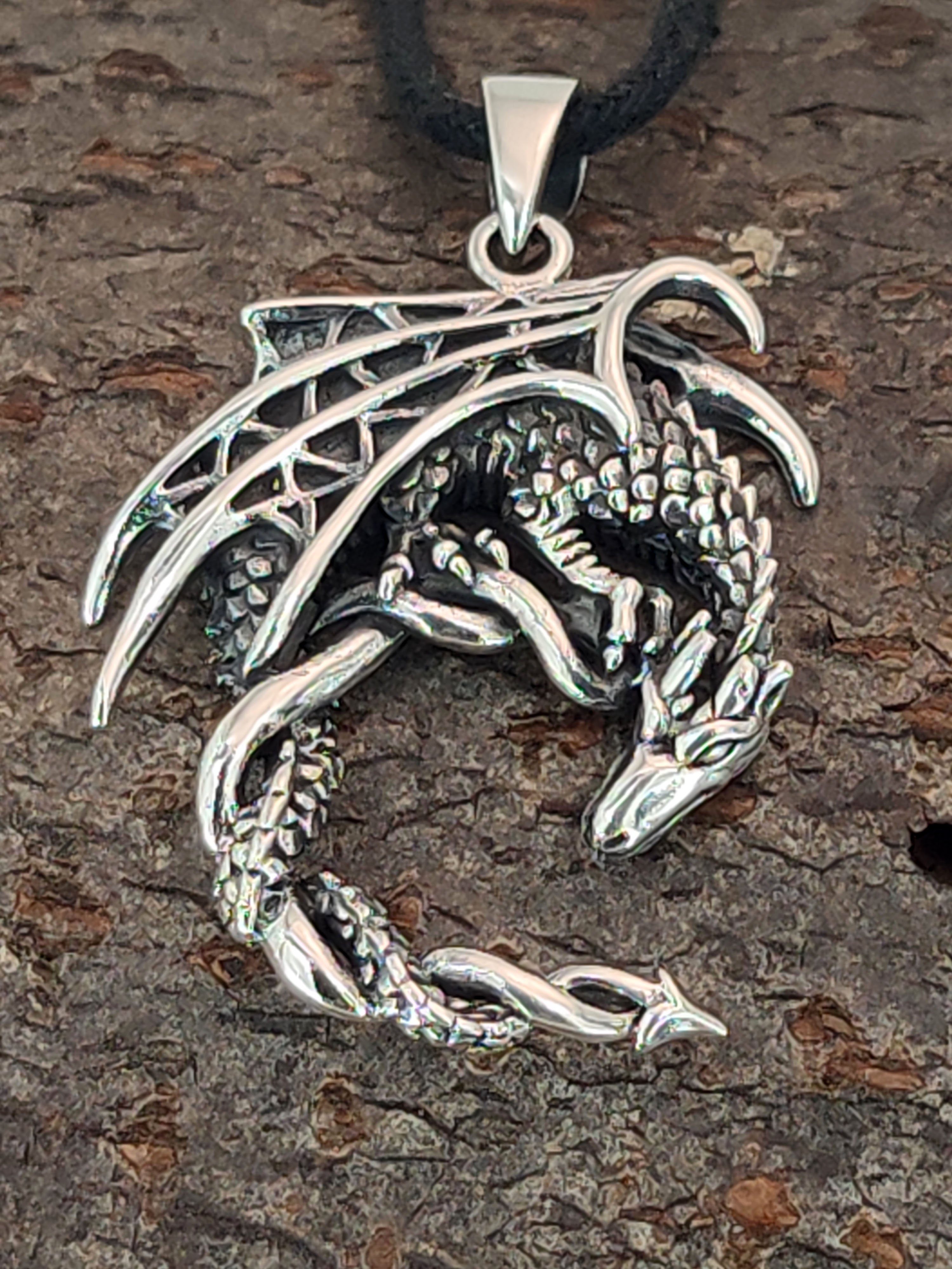 Kiss of Leather Kettenanhänger Drachen Drache Dragon Kettenanhänger Nr. 288 günstig online kaufen