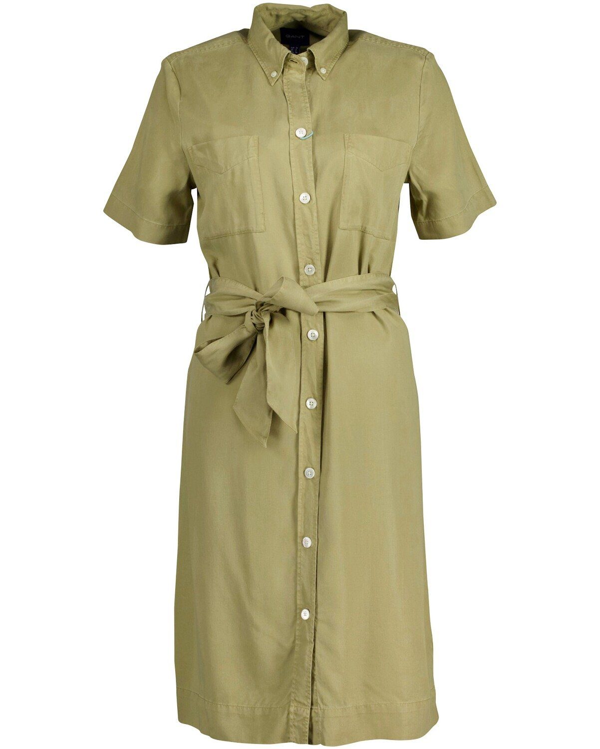 Gant Midikleid Hemdblusenkleid mit Gürtel