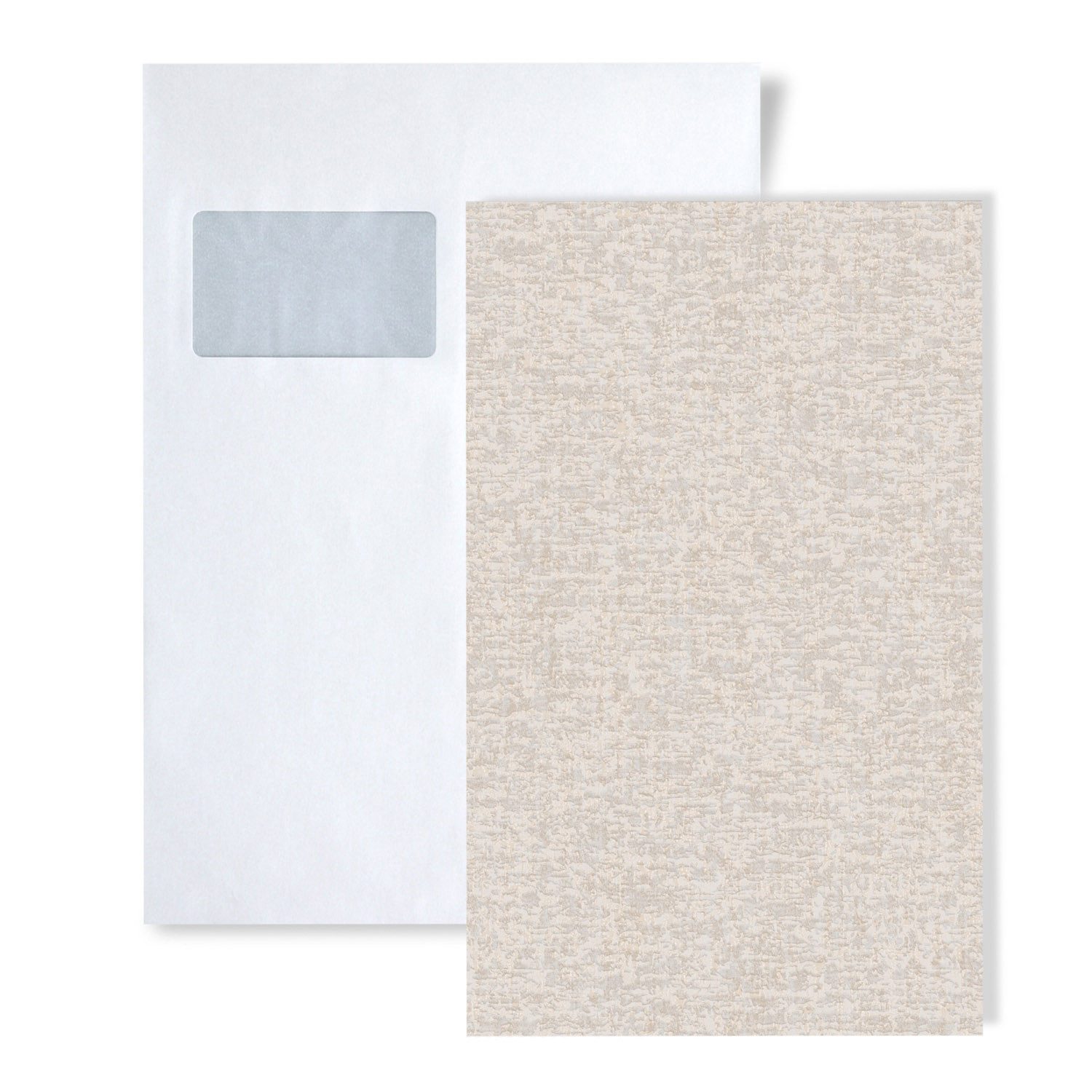 Profhome Prägetapete, einfarbig, Textil-Optik, matt, Ton-in-Ton, (1 Musterblatt, ca. A5-A4), weiß